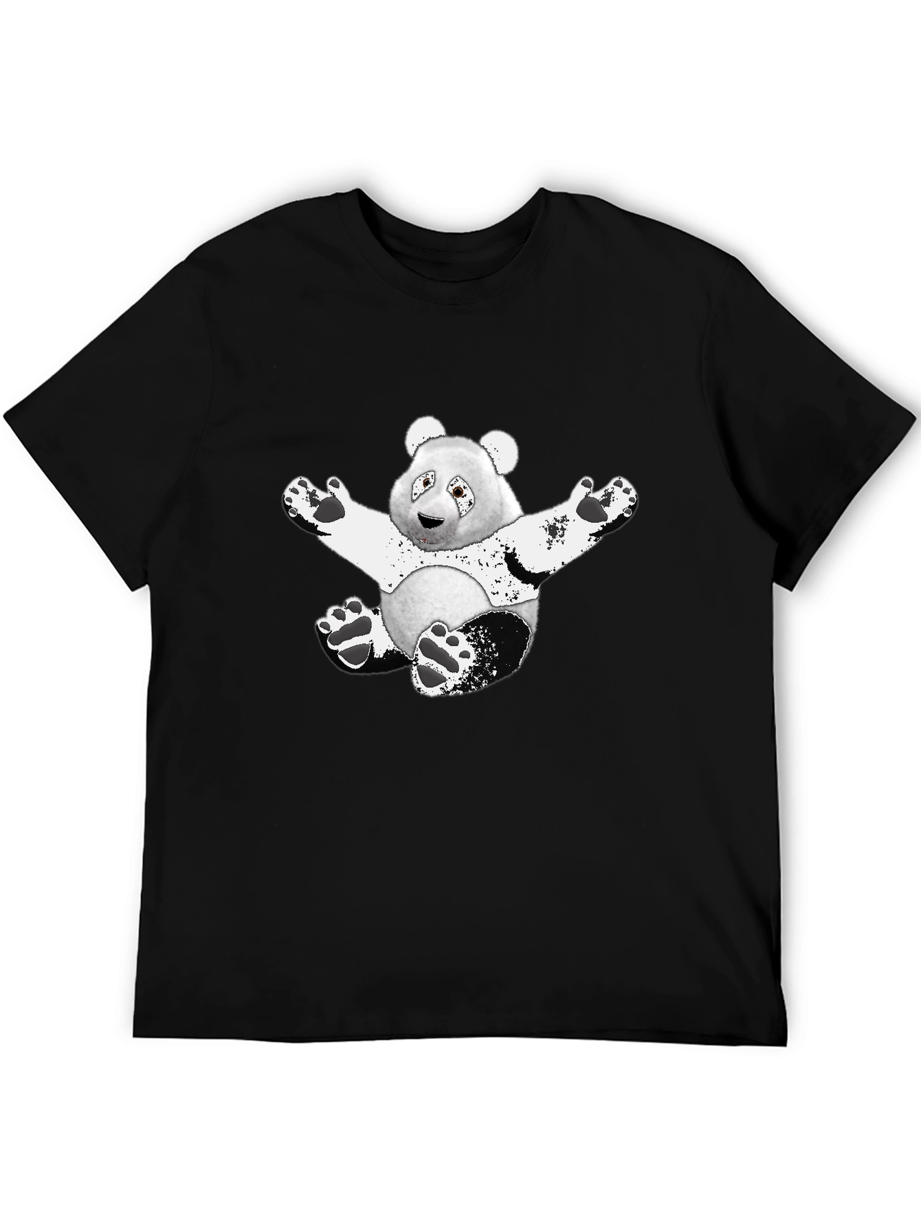 Panda Graphic Black T-Shirt