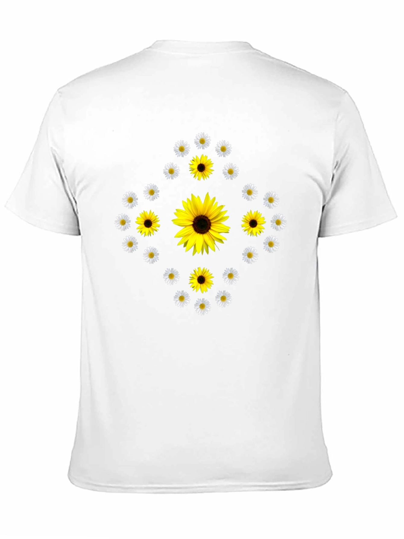 Sunflower & Daisy Graphic Tee - Black