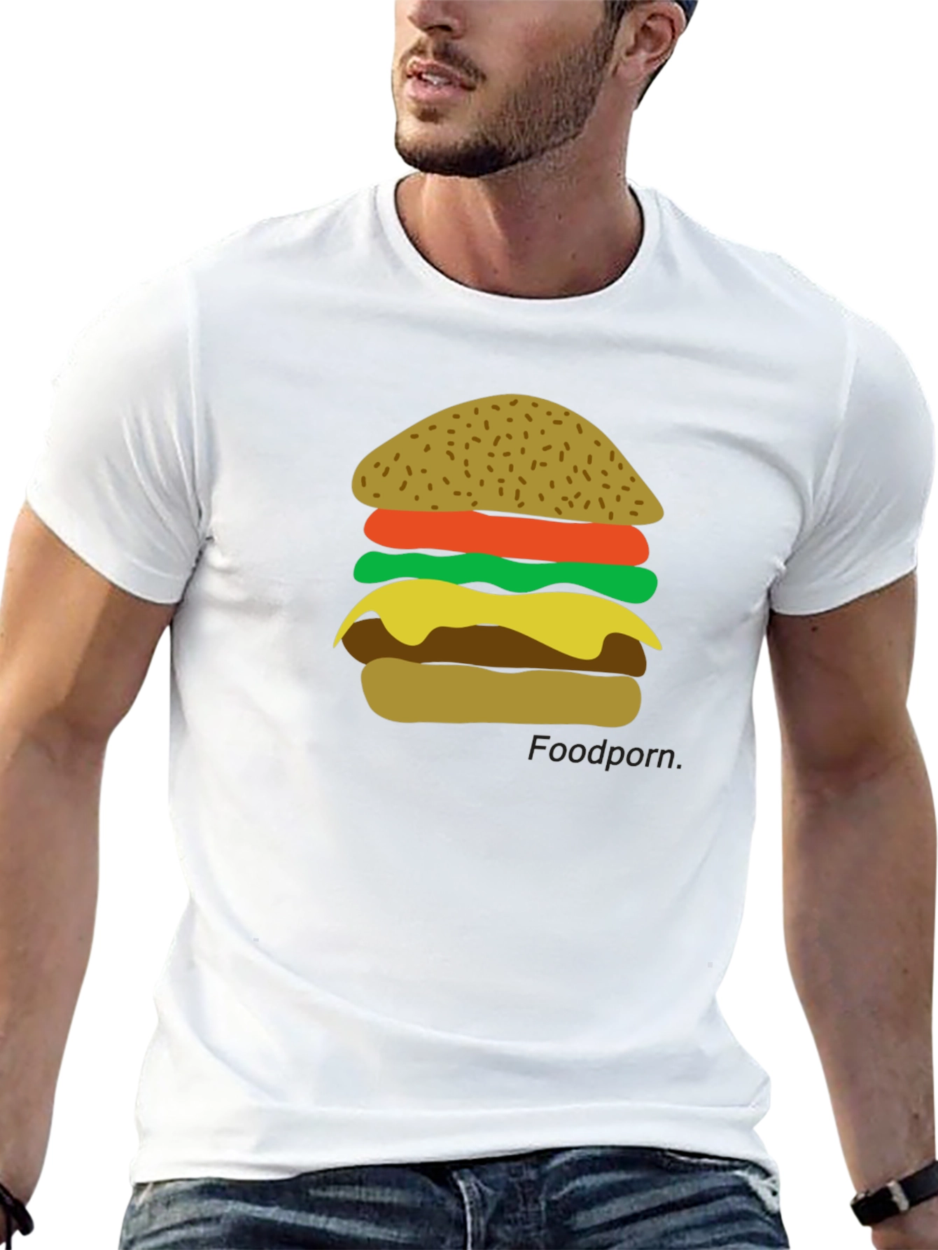 Burger Graphic T-Shirt - Foodie Fashion