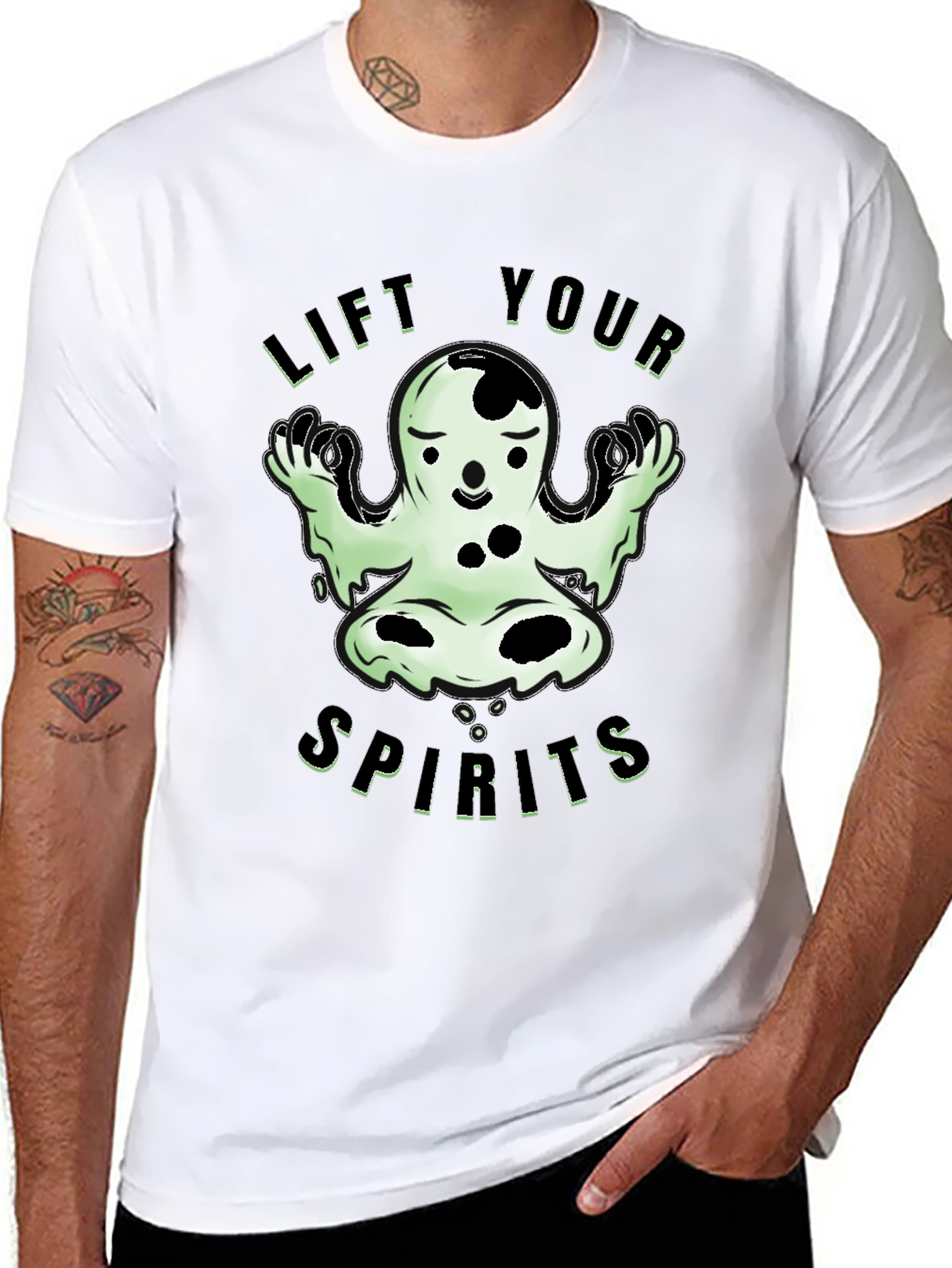 Lift Your Spirits Ghost Graphic Tee
