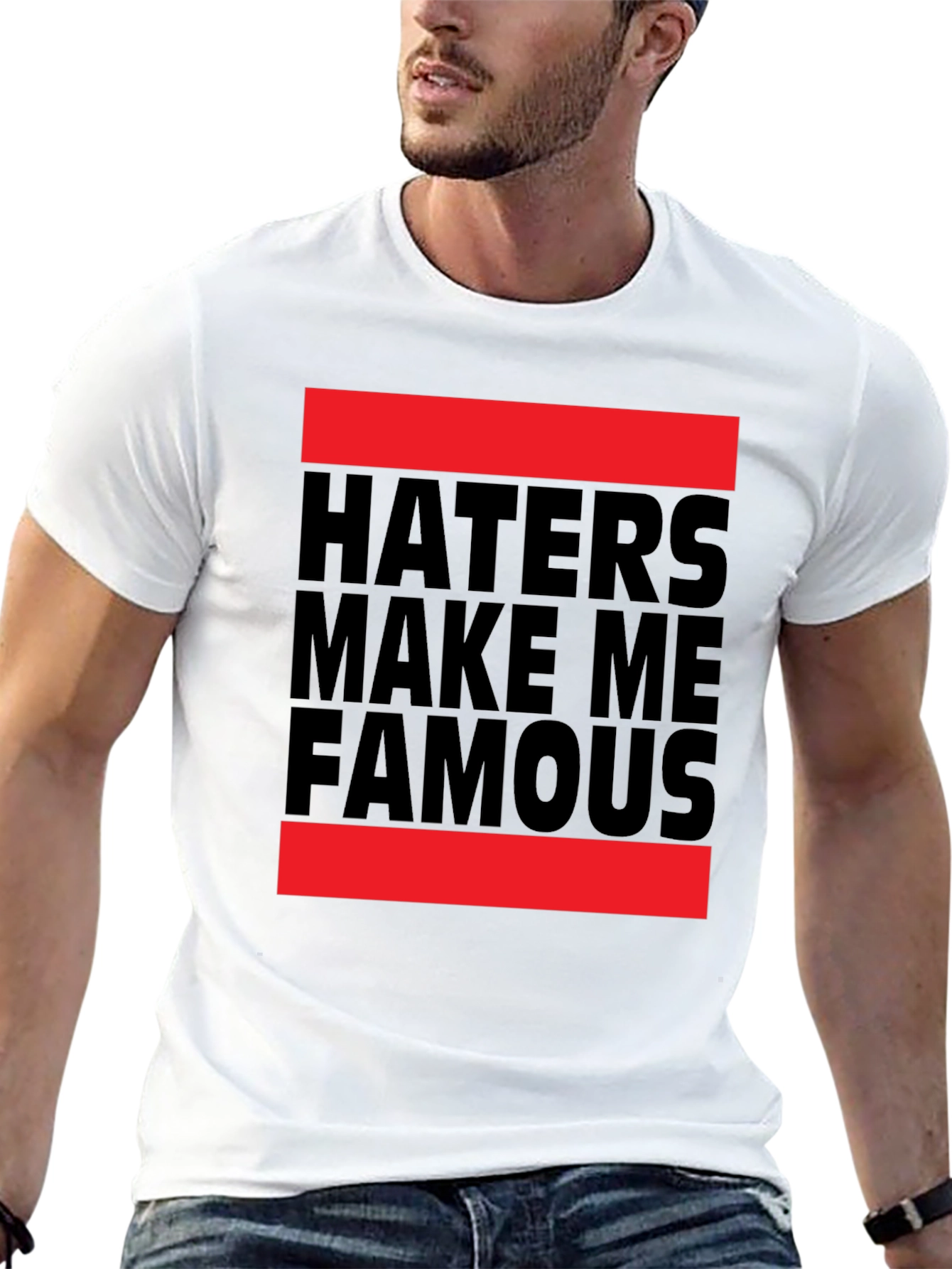 Haters Make Me Famous Black Graphic Tee