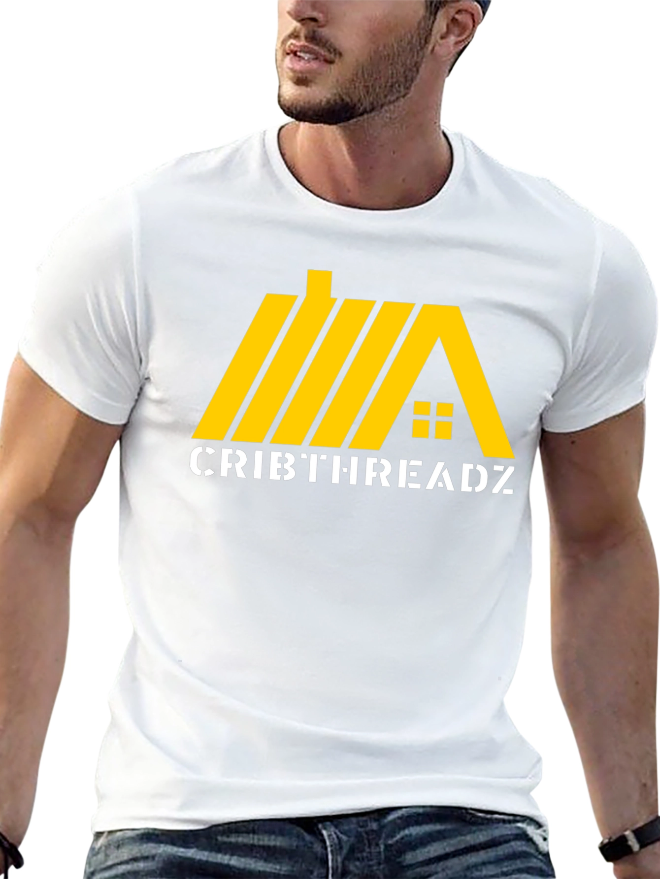 CribThreadz Black Graphic T-Shirt