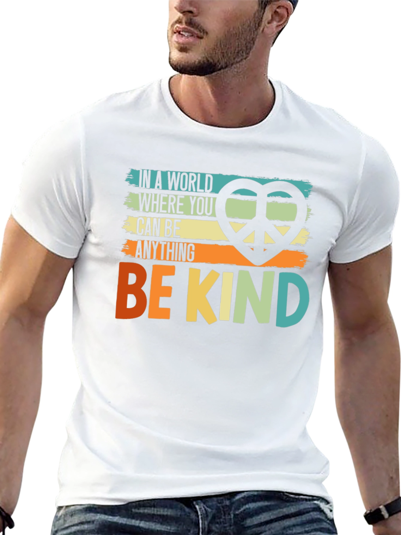 Be Kind T-Shirt: Peace Sign Graphic Tee