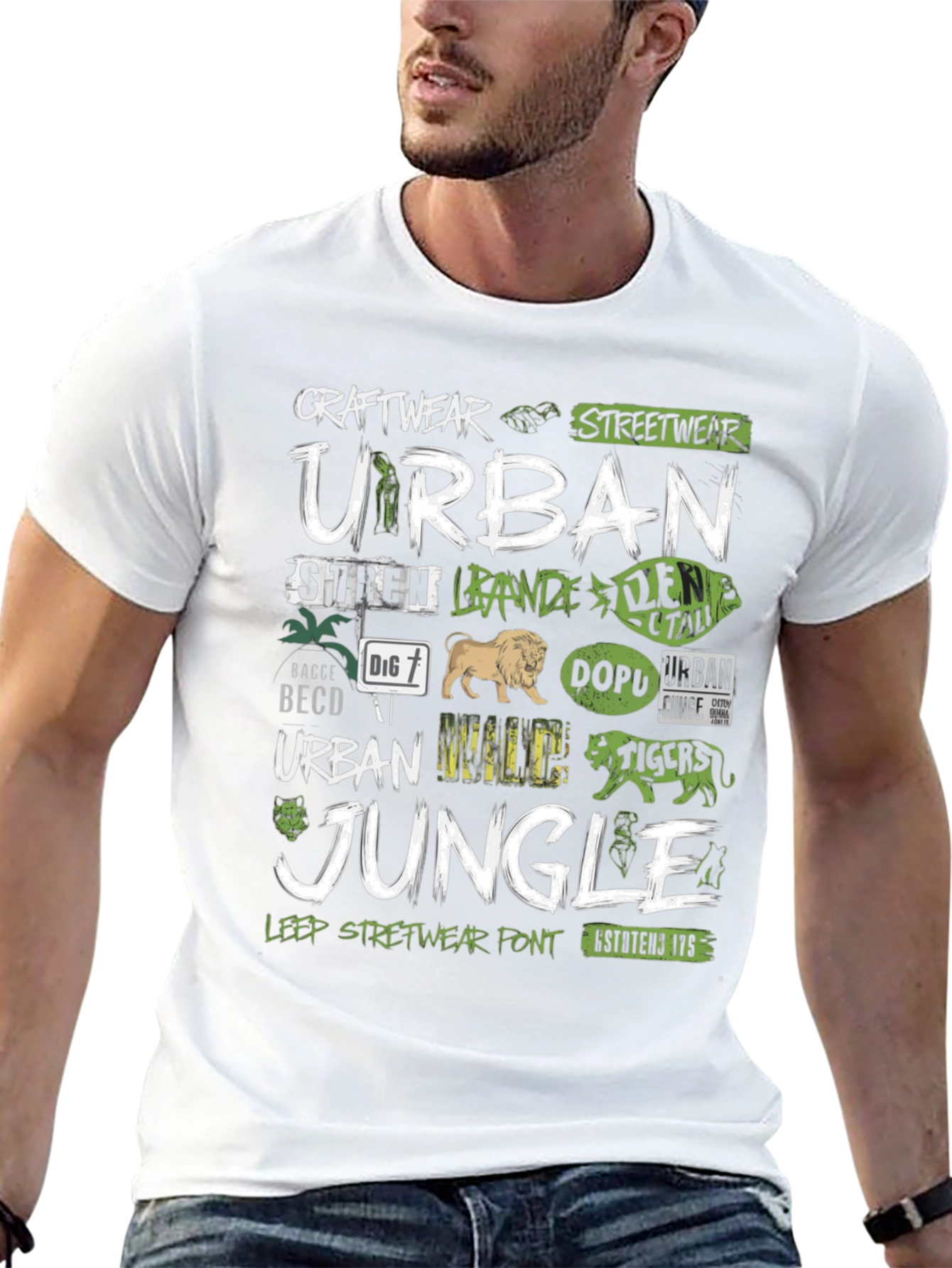 Urban Jungle Graphic Tee - Streetwear Style