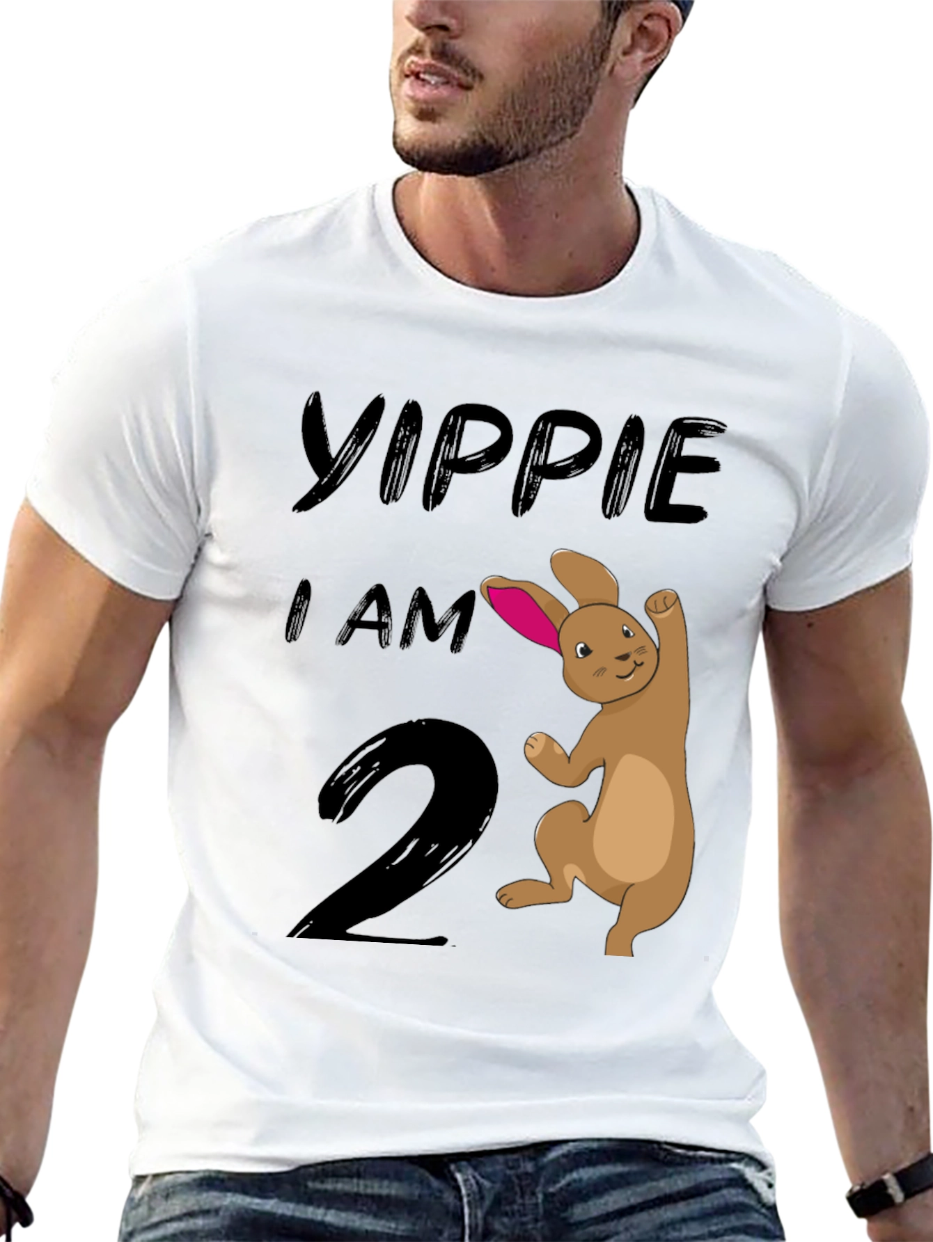 Yippie I Am 2nd Birthday Bunny T-Shirt