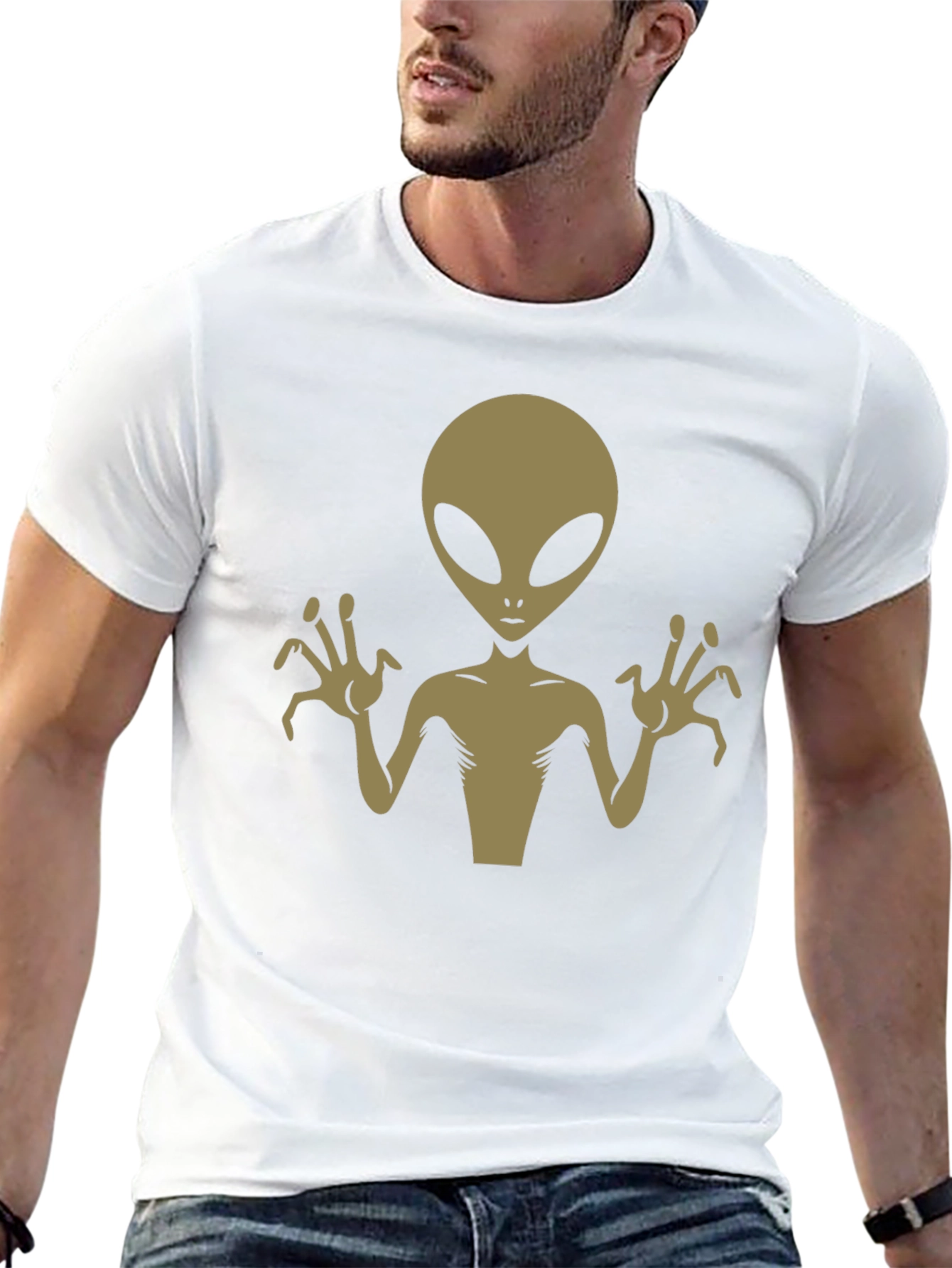Alien Graphic Black T-Shirt