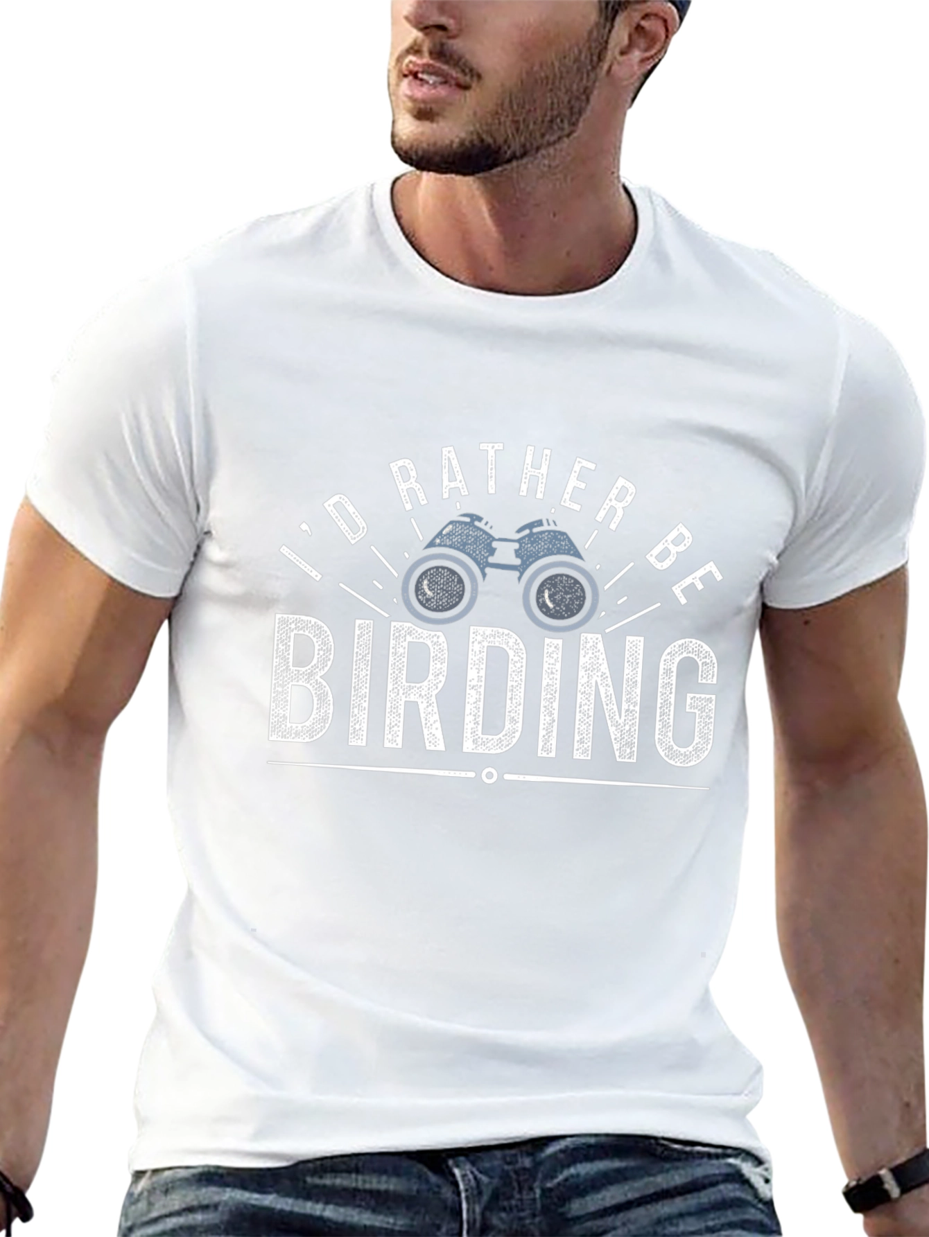 Birding Enthusiast T-Shirt: Id Rather Be Birding