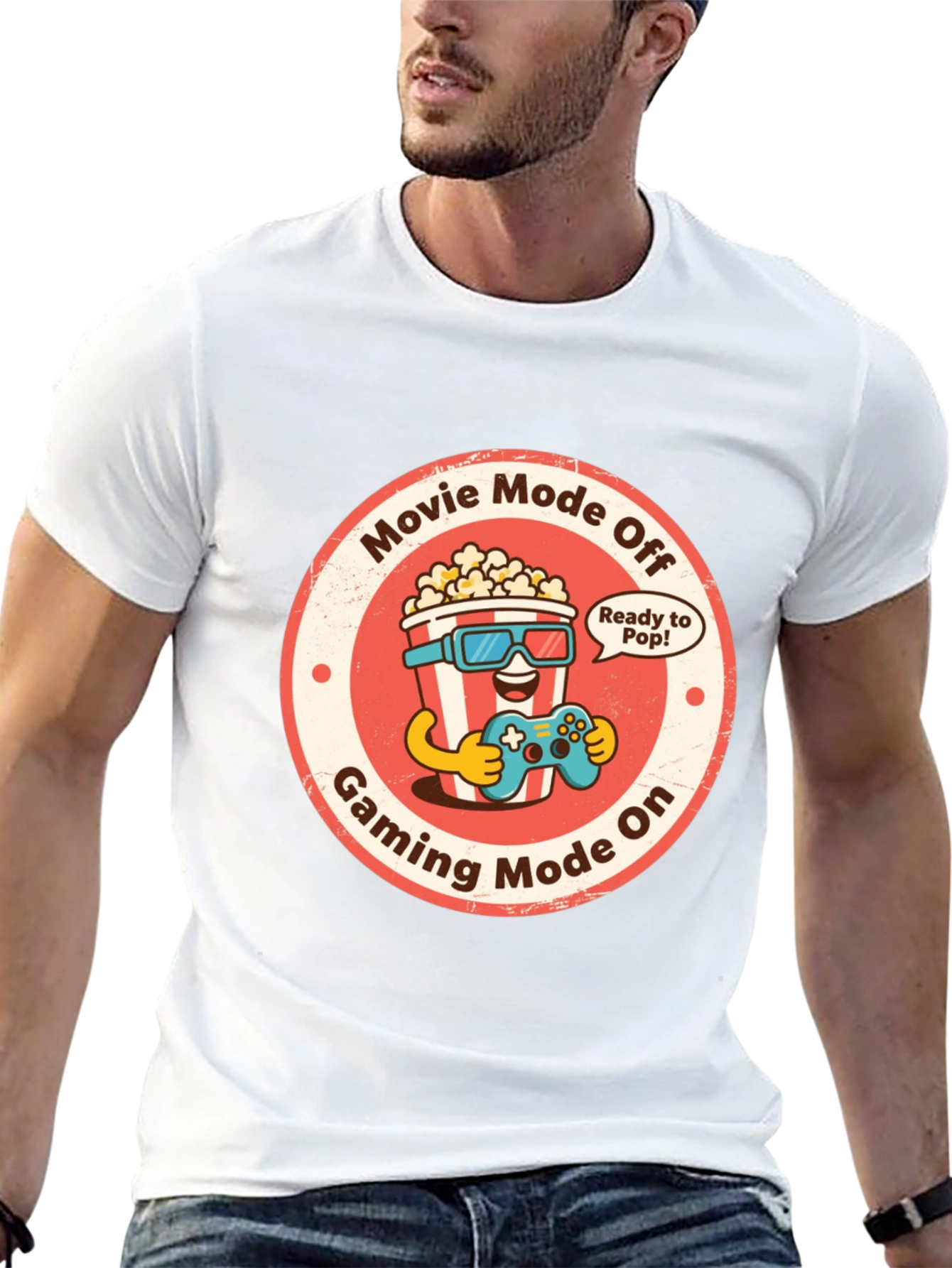 Gaming Mode On T-Shirt - Movie Mode Off