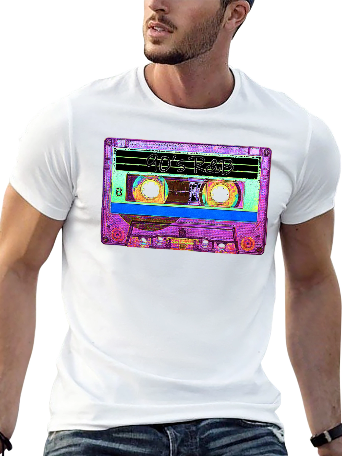 90s R&B Cassette Tape Graphic T-Shirt
