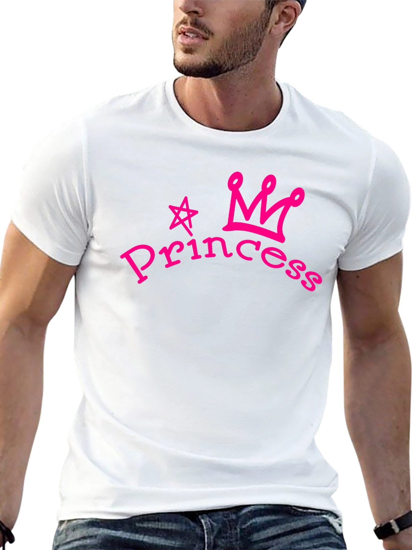 Princess Crown Graphic Tee - Stylish Black T-Shirt