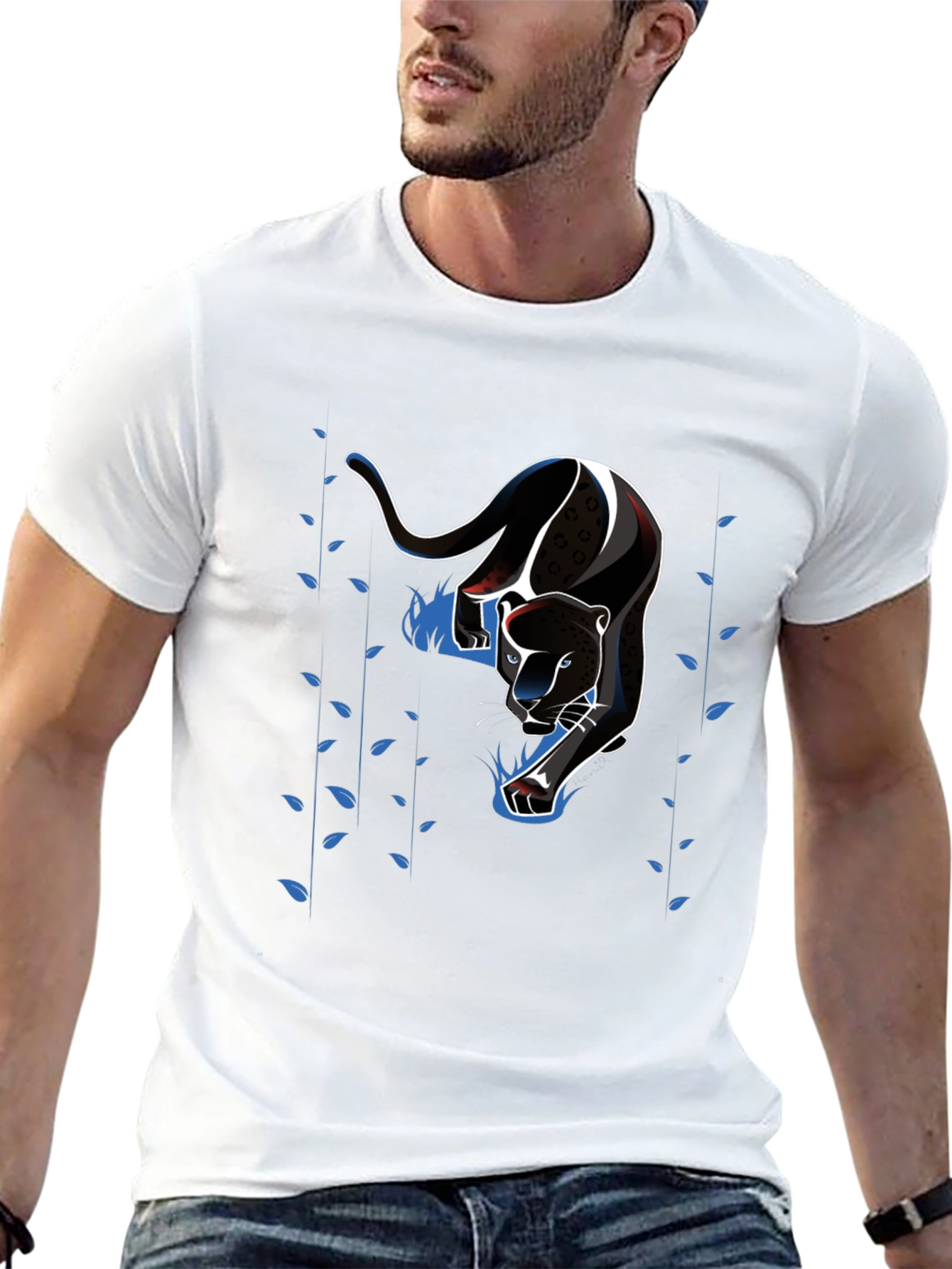 Black Panther Graphic Tee - Mens Short Sleeve