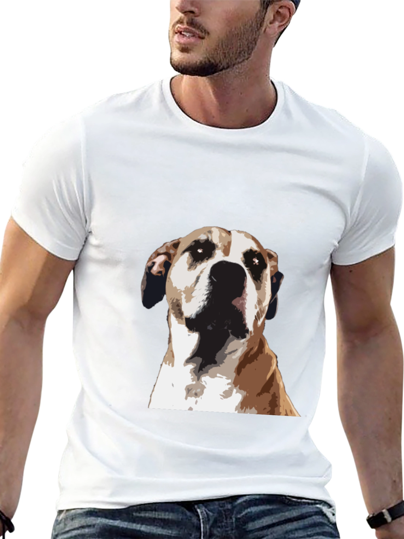 Dog Graphic Black T-Shirt