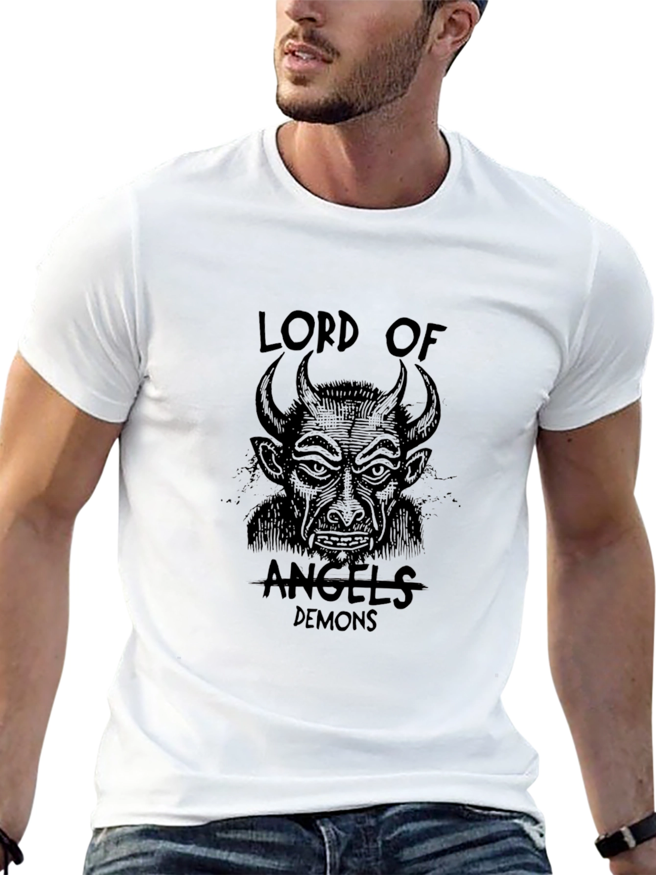 Lord of Angels & Demons Black Graphic Tee