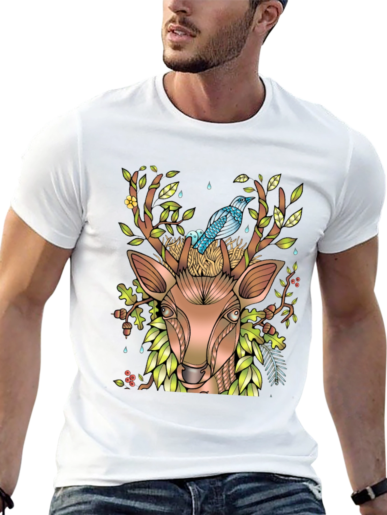 Nature Deer Graphic Tee