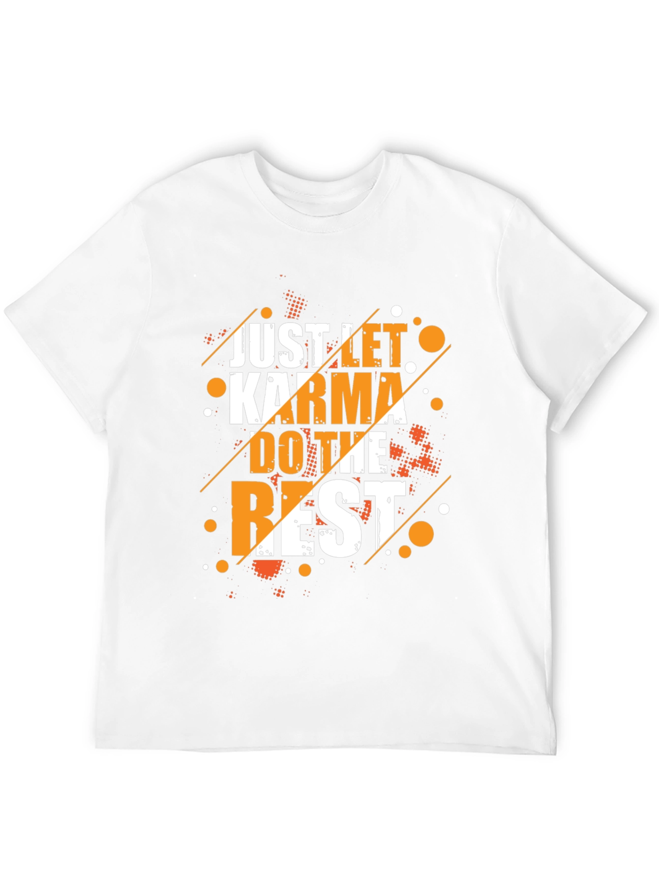 Karma Graphic Print Crew Neck T-Shirt