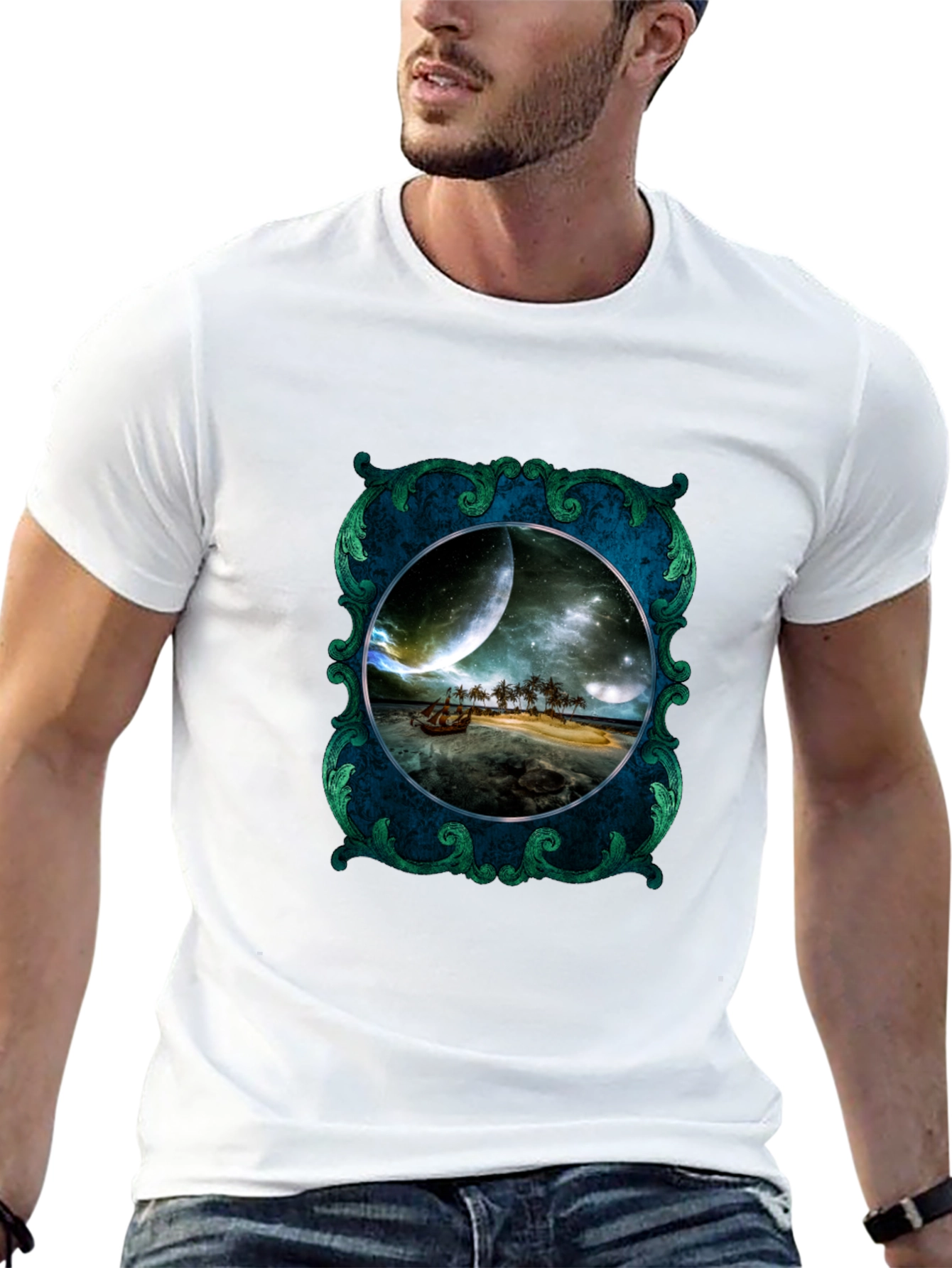 Fantasy Island Framed Graphic Tee