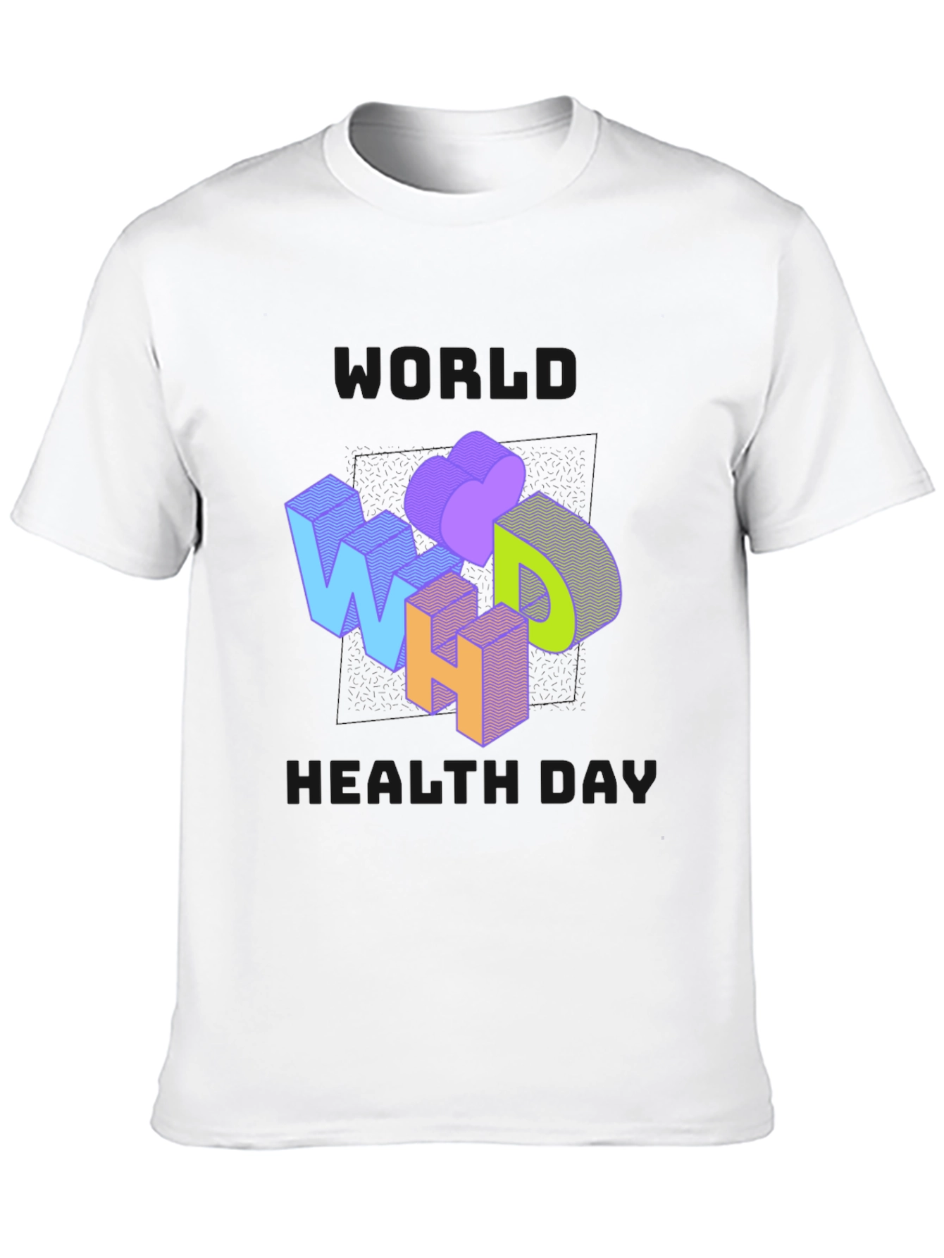 World Health Day Graphic Tee - Black