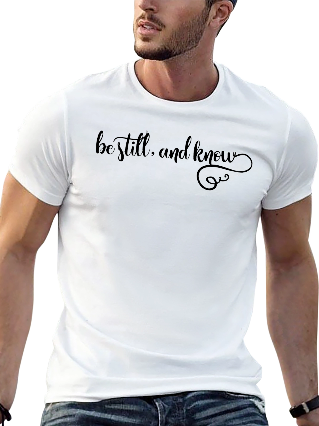 Be Still and Know Graphic Tee - Black