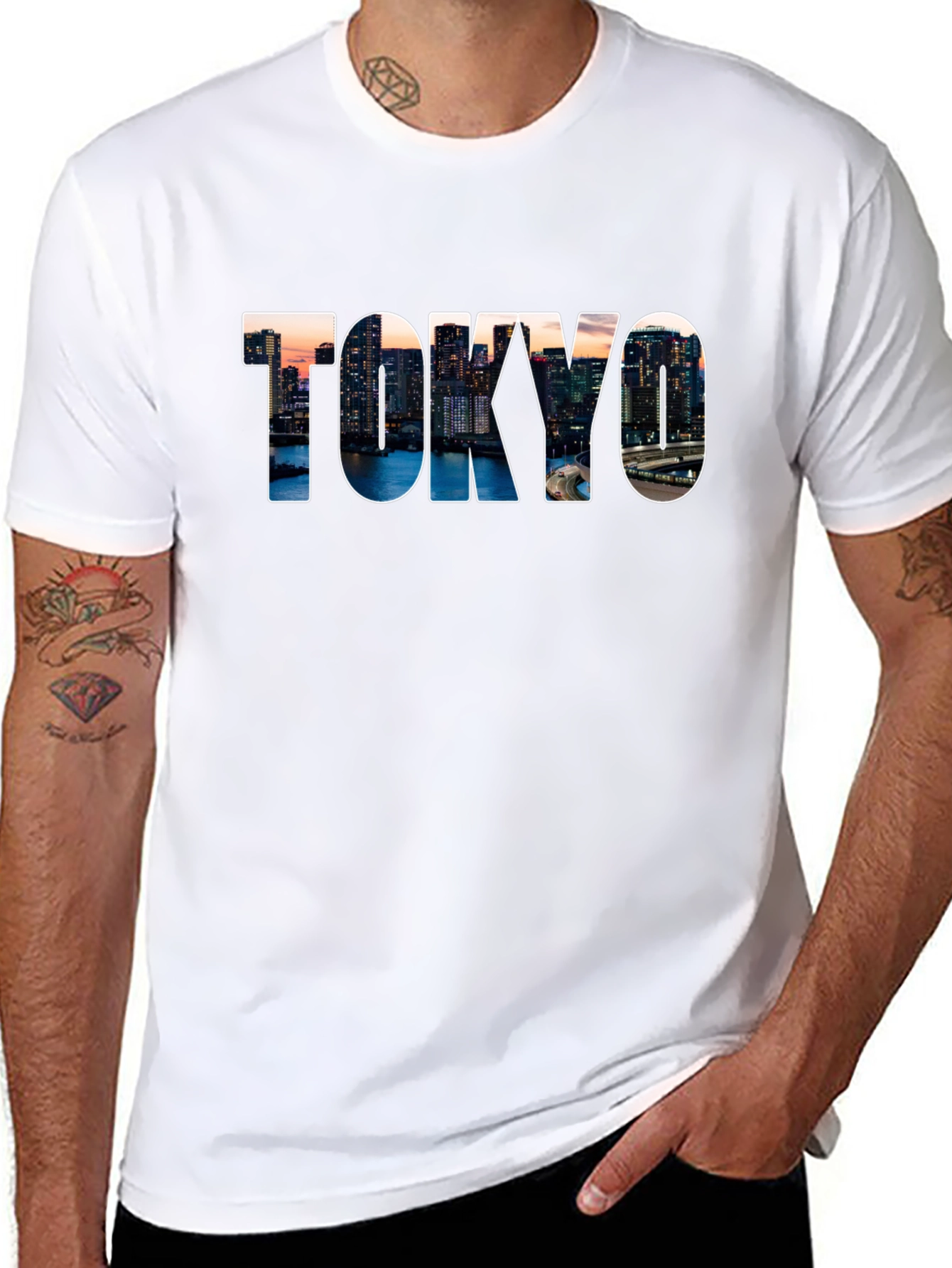 Tokyo Skyline Graphic Tee - Cityscape T-Shirt