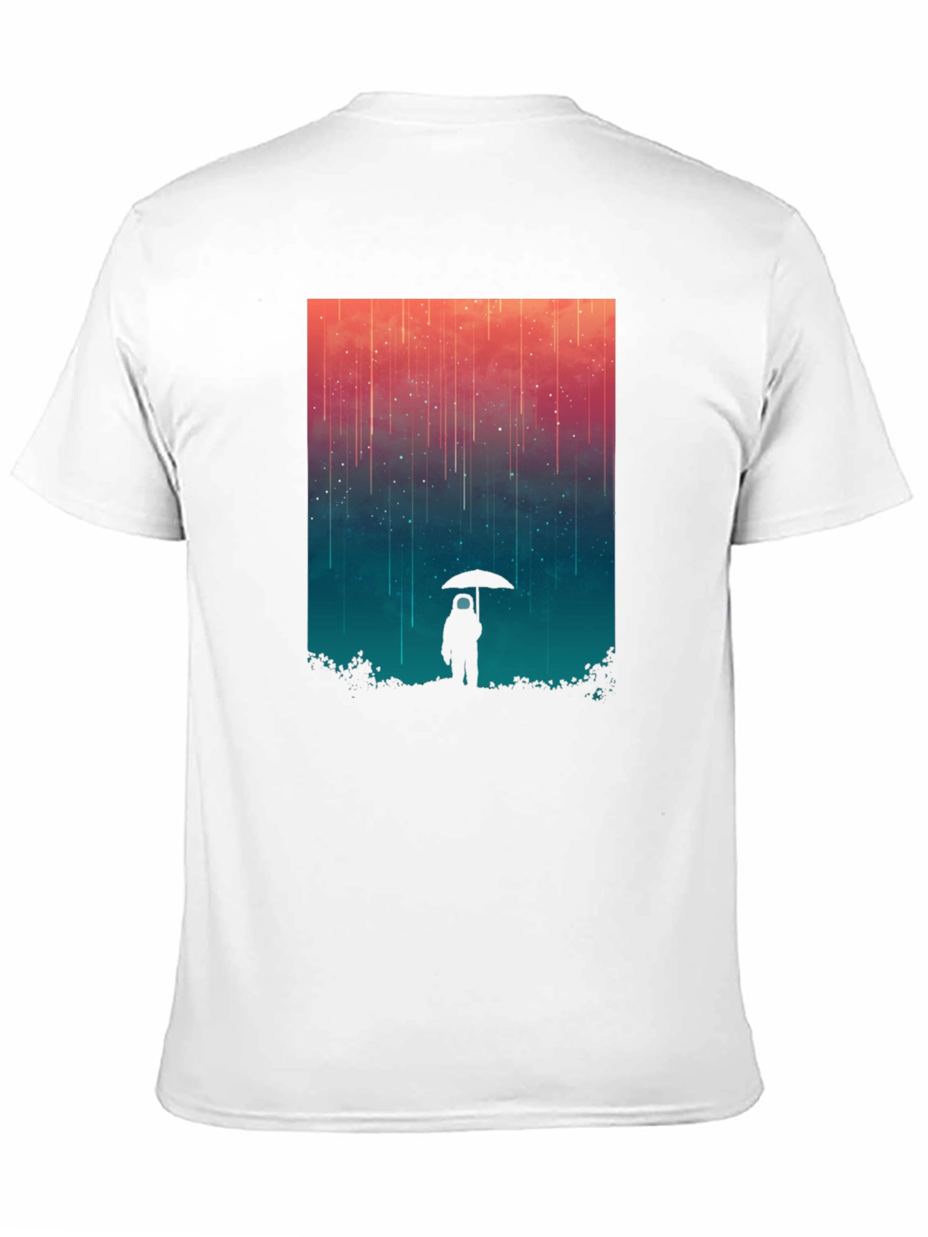 Cosmic Rain T-Shirt - Black Graphic Tee
