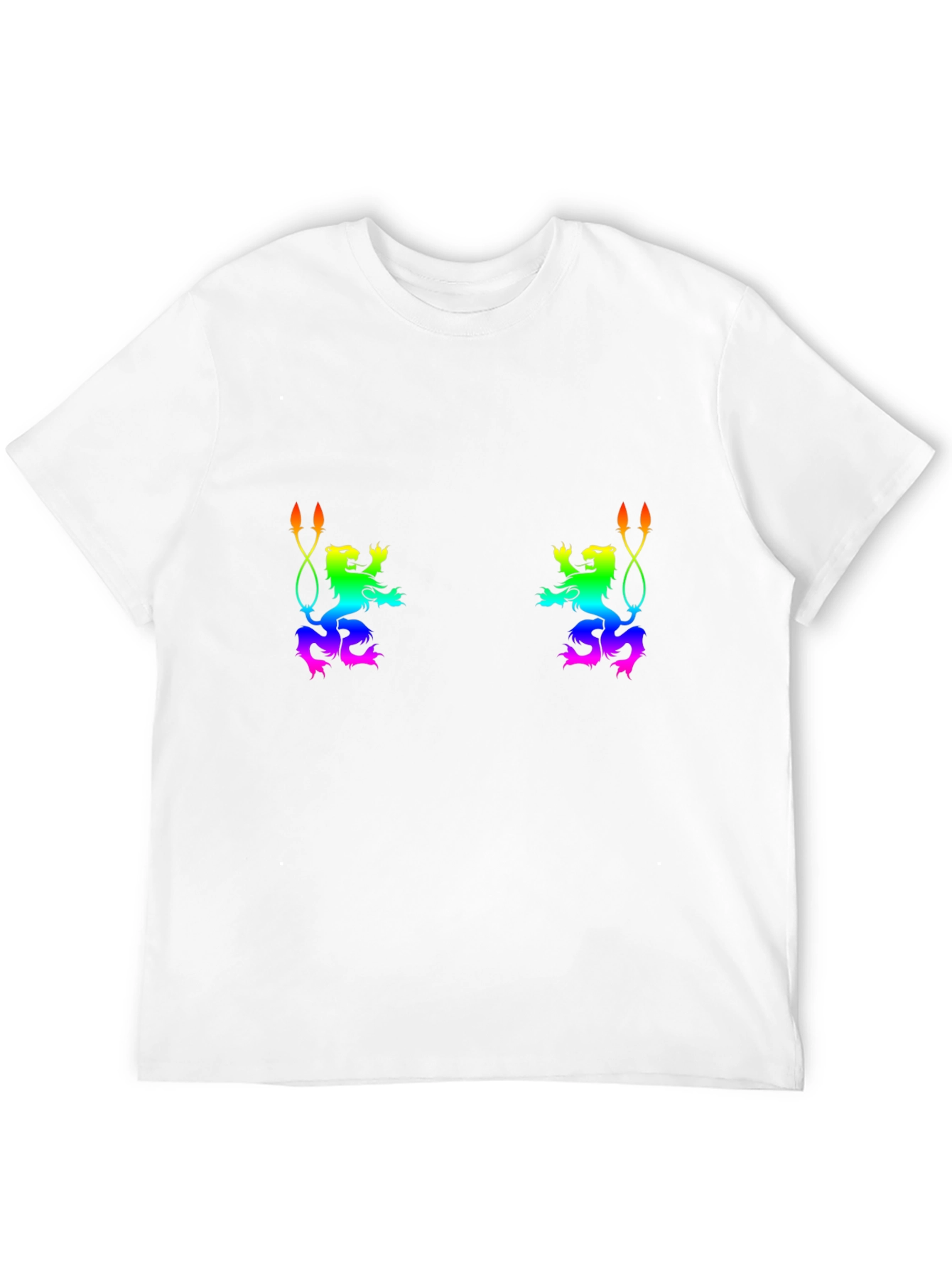 Rainbow Lion Rampant Black Tee