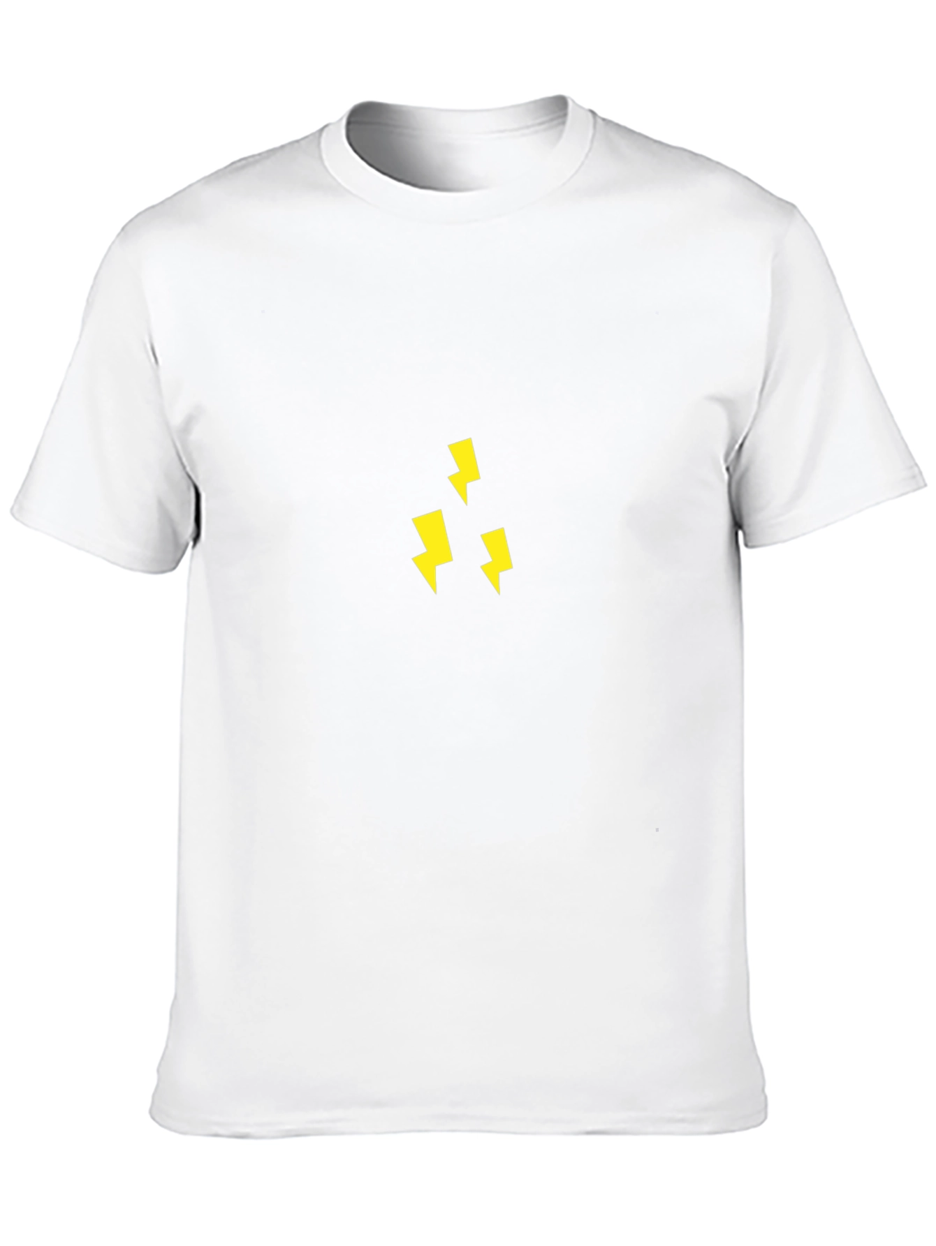 Black T-Shirt with Lightning Bolt Design