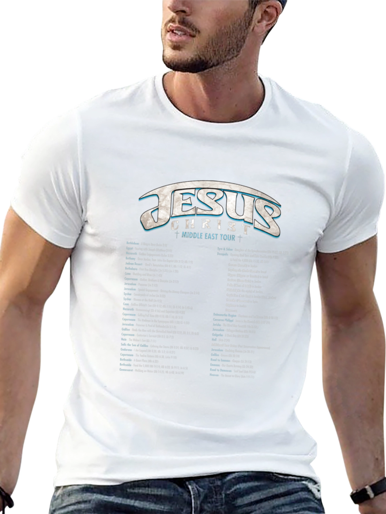Jesus Middle East Tour Graphic T-Shirt