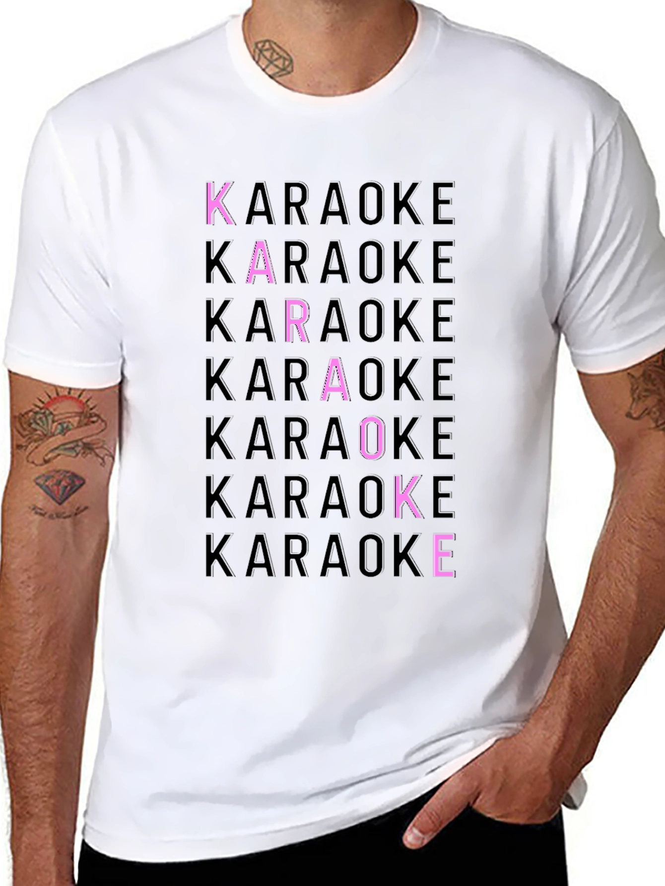 Karaoke Graphic Print Tee