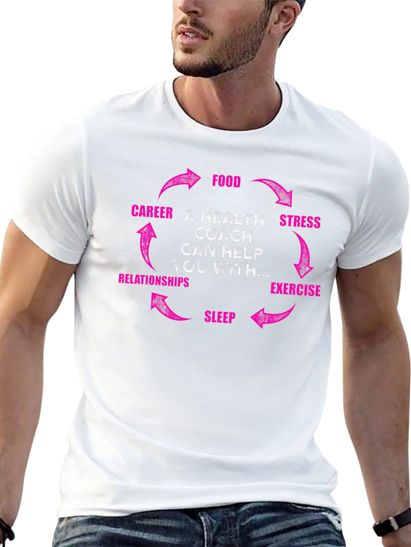 Health Coach Cycle T-Shirt - Wellness Gift