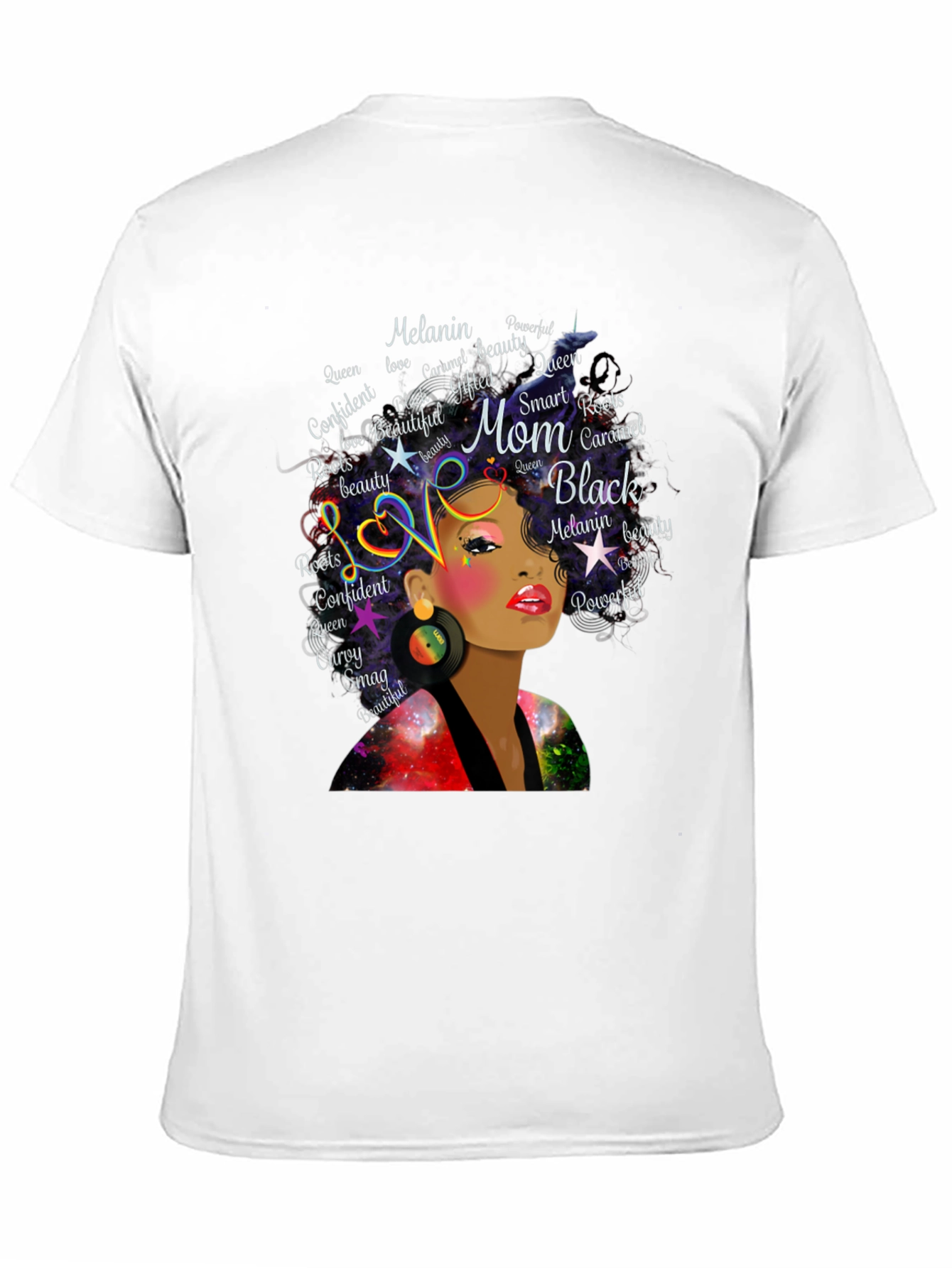 Black Queen Melanin Mom Graphic T-Shirt