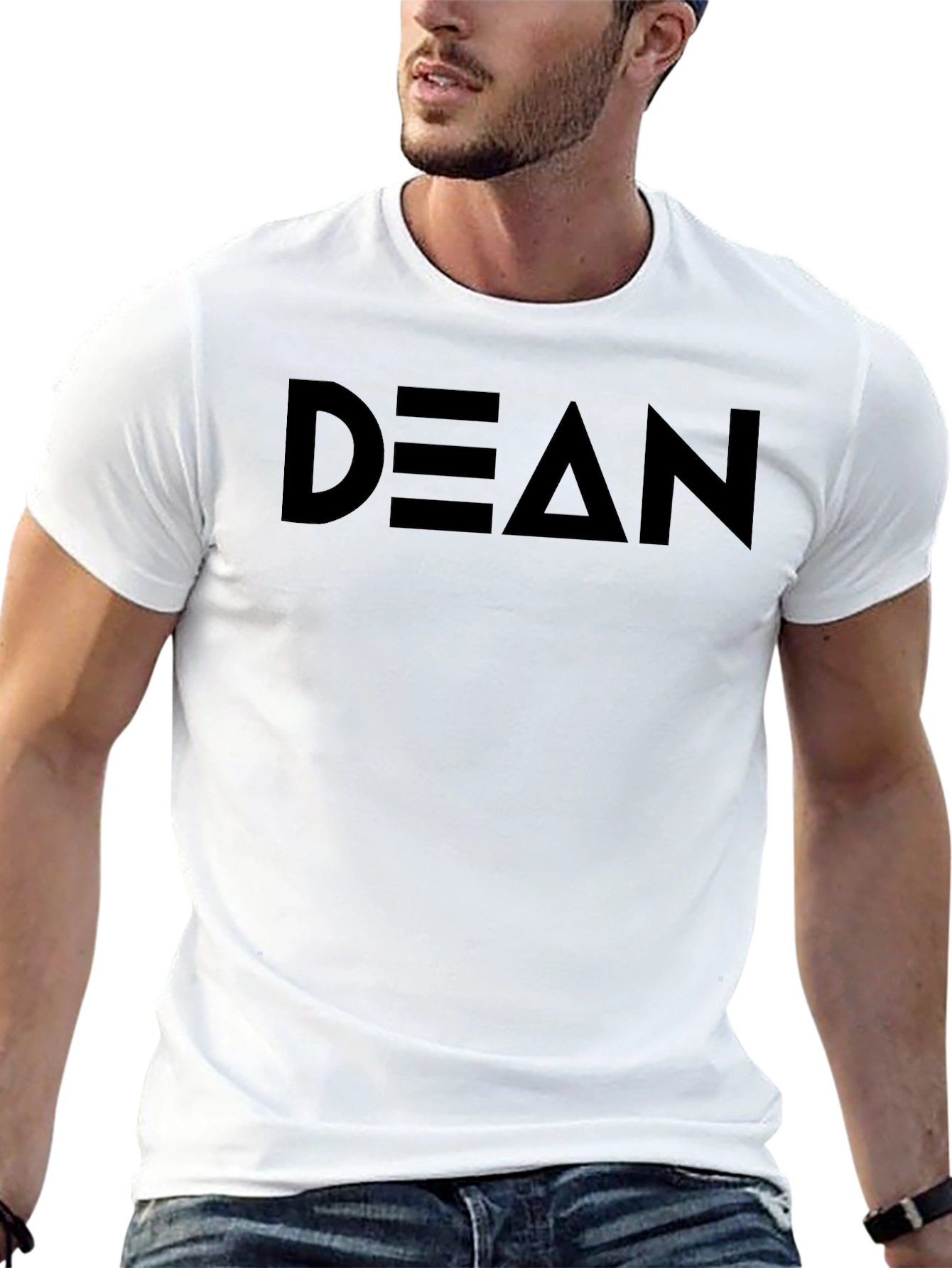 DEAN Graphic Tee - Solid Black Cotton Comfort