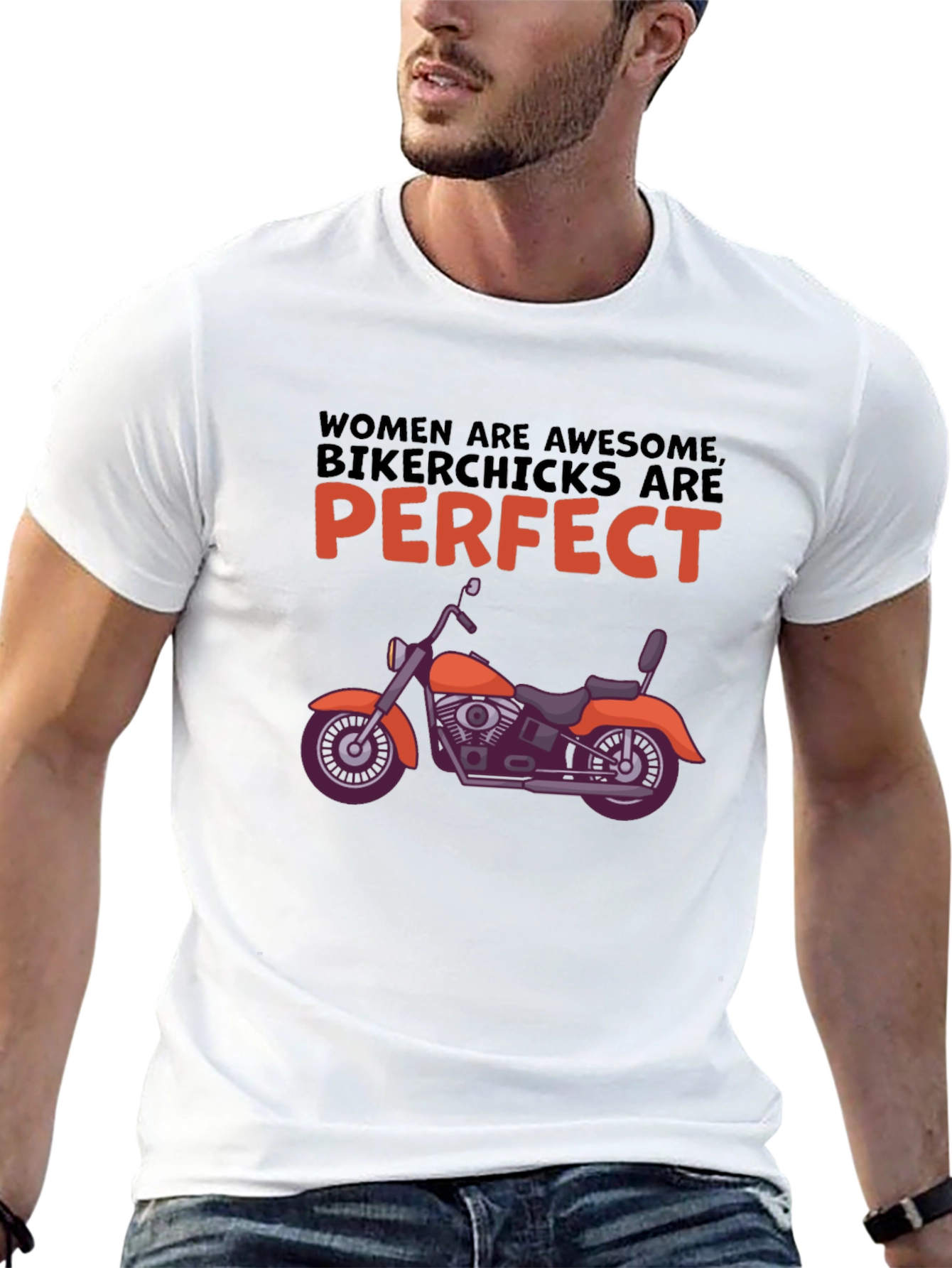 Women Bikerchicks Graphic Tee - Motorcycle Love!