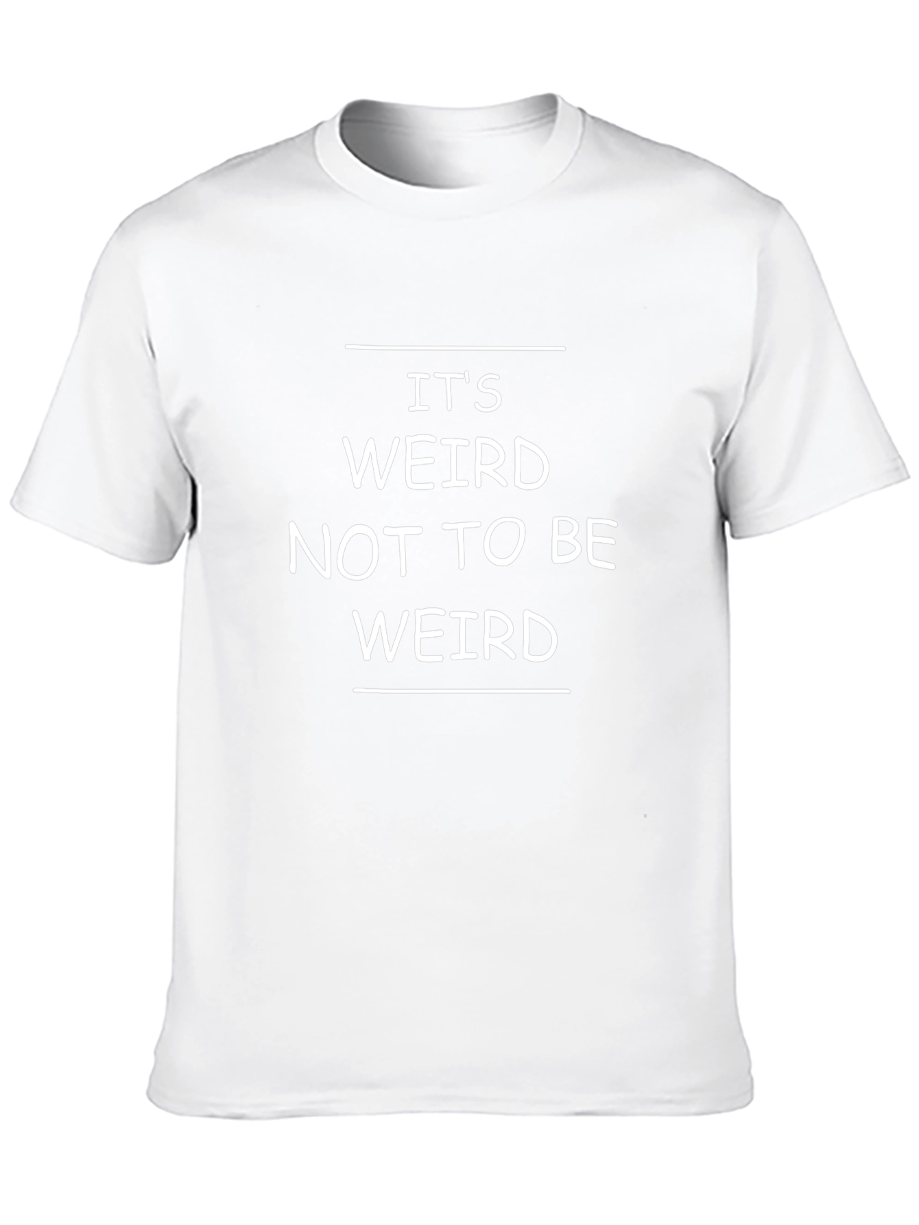 Its Weird Not To Be Weird Black T-Shirt