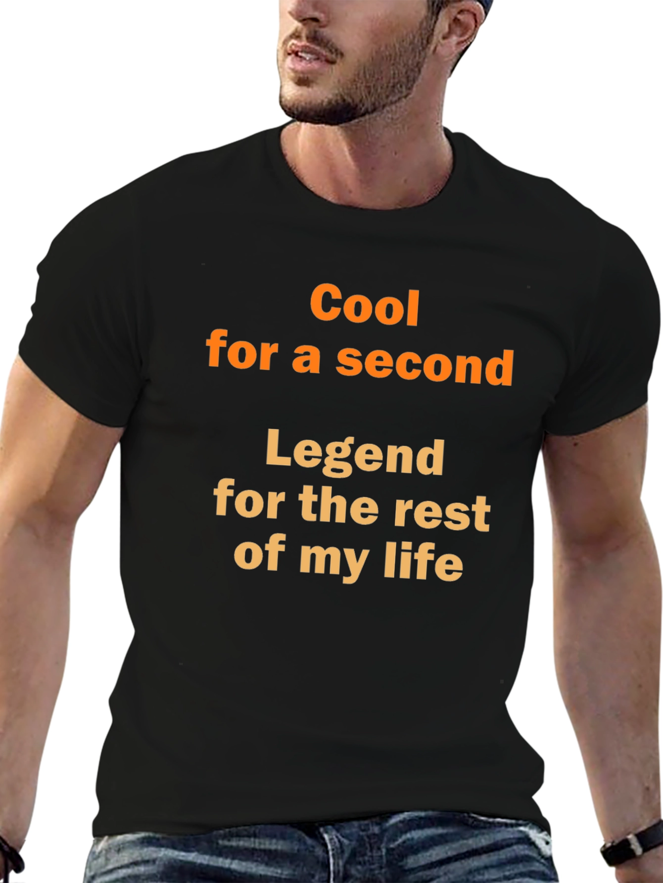Cool for a Second Legend Black Graphic T-Shirt