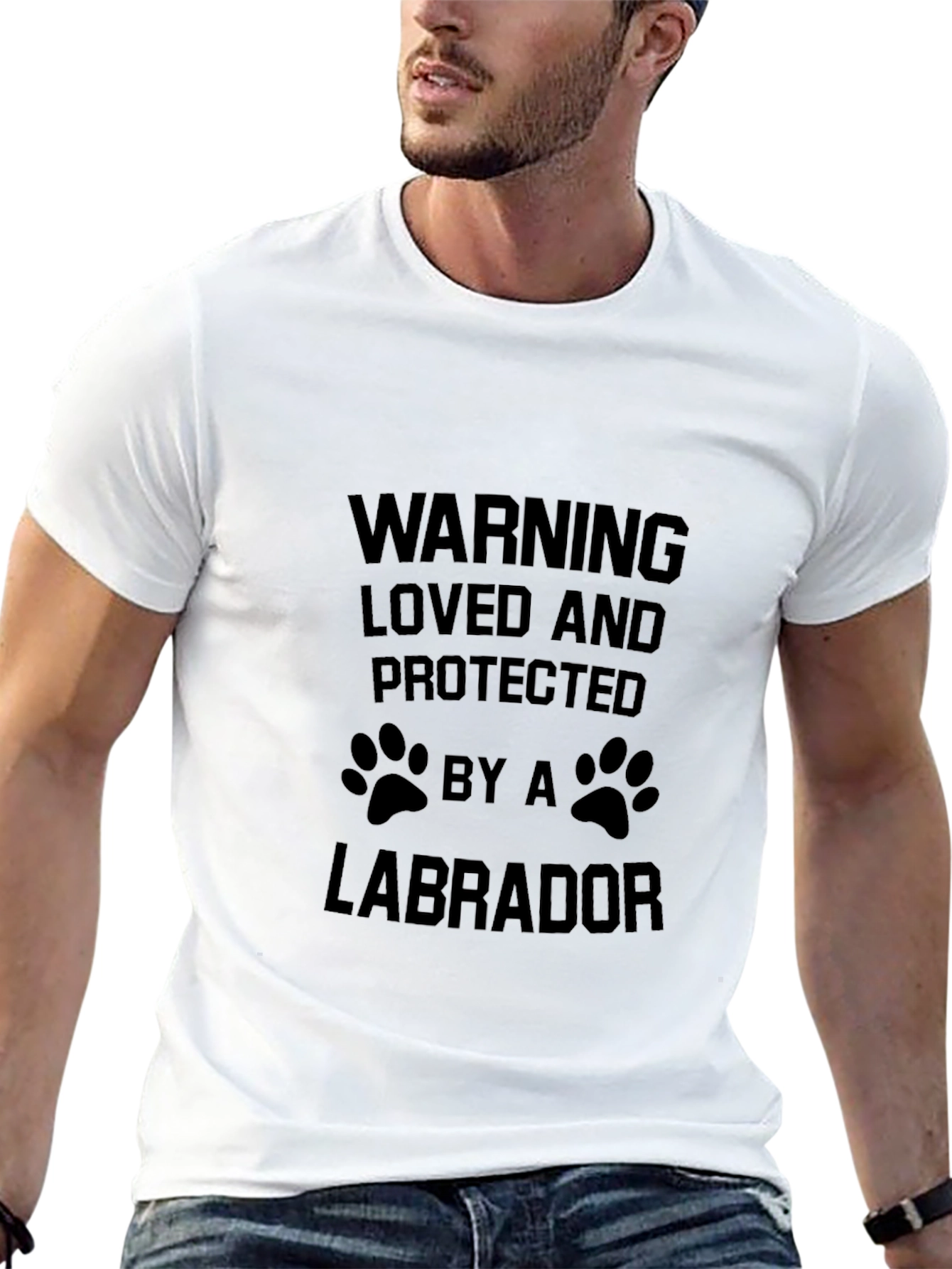 Warning Loved by a Labrador T-Shirt