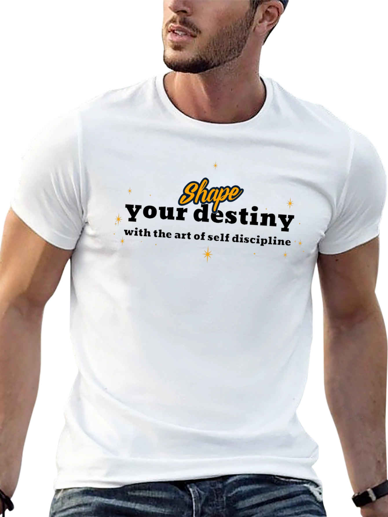 Shape Your Destiny Black Graphic Tee