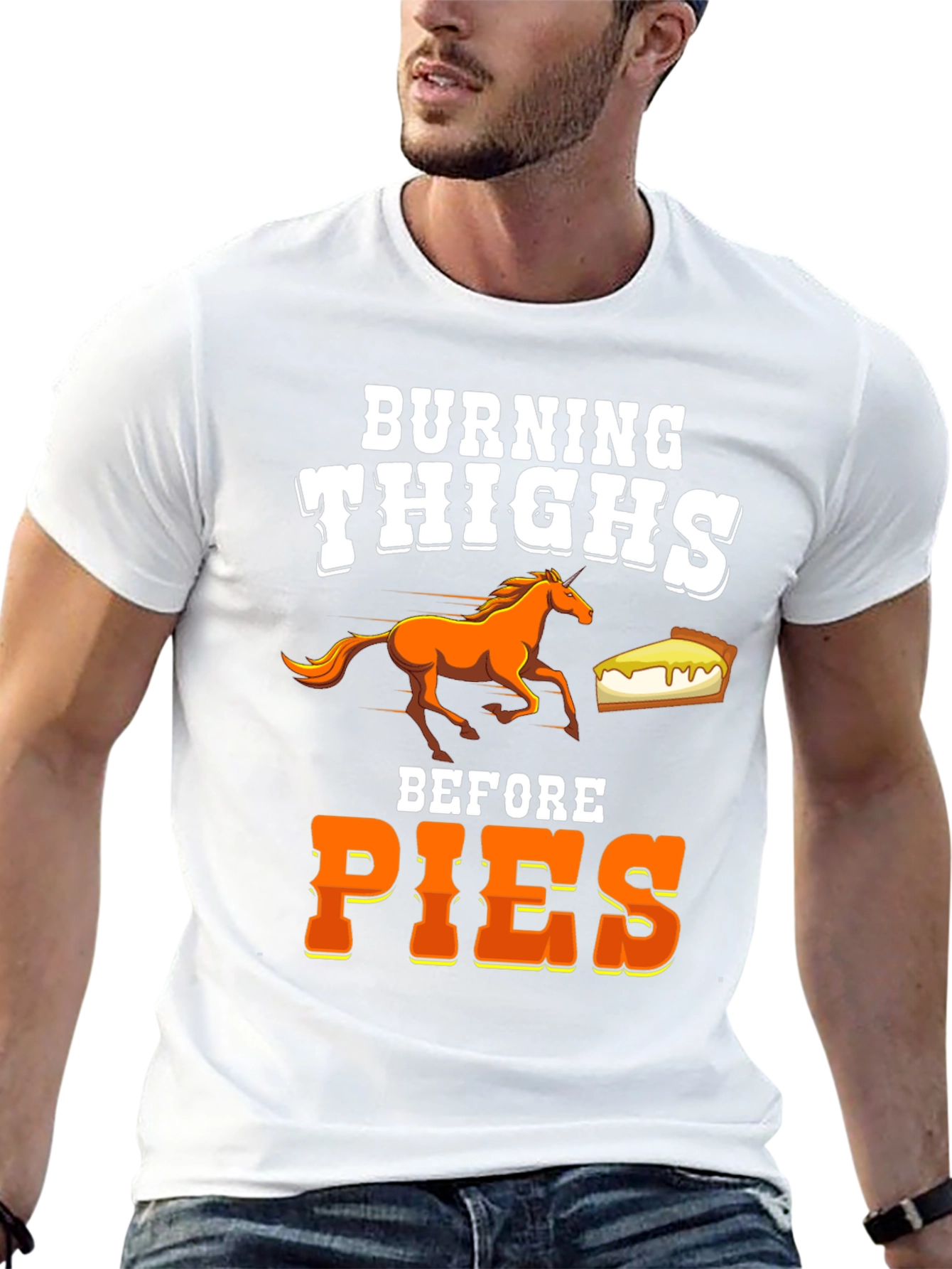 Burning Thighs Before Pies Graphic Tee