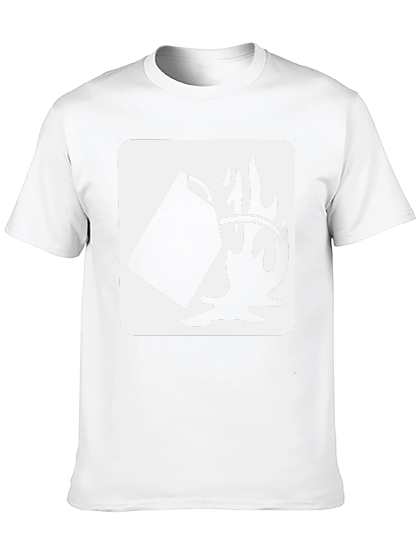 Flammable Liquid Symbol Graphic Tee - Black
