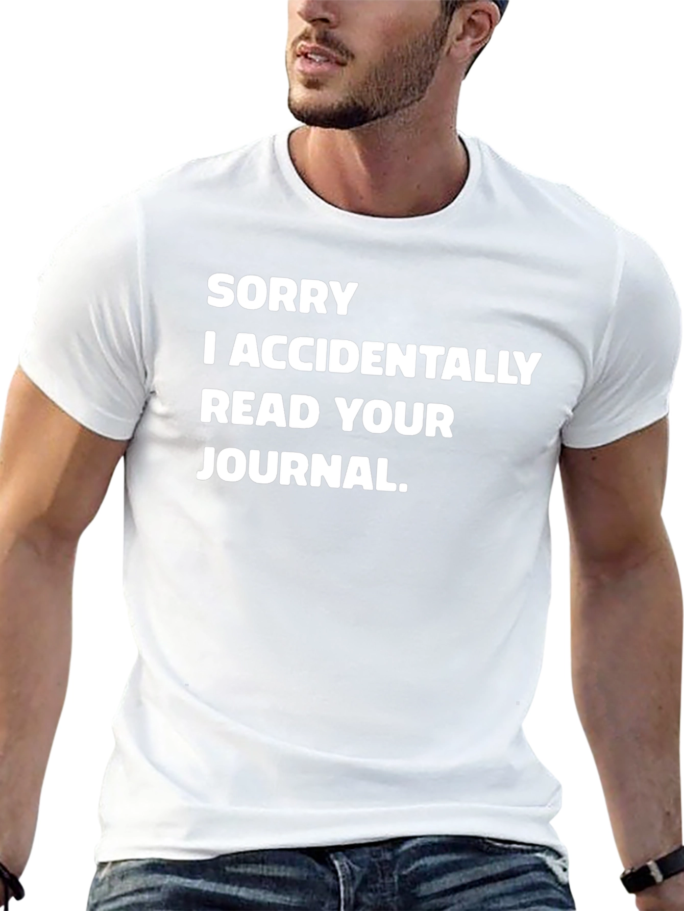 Funny Sorry I Read Your Journal Black T-Shirt