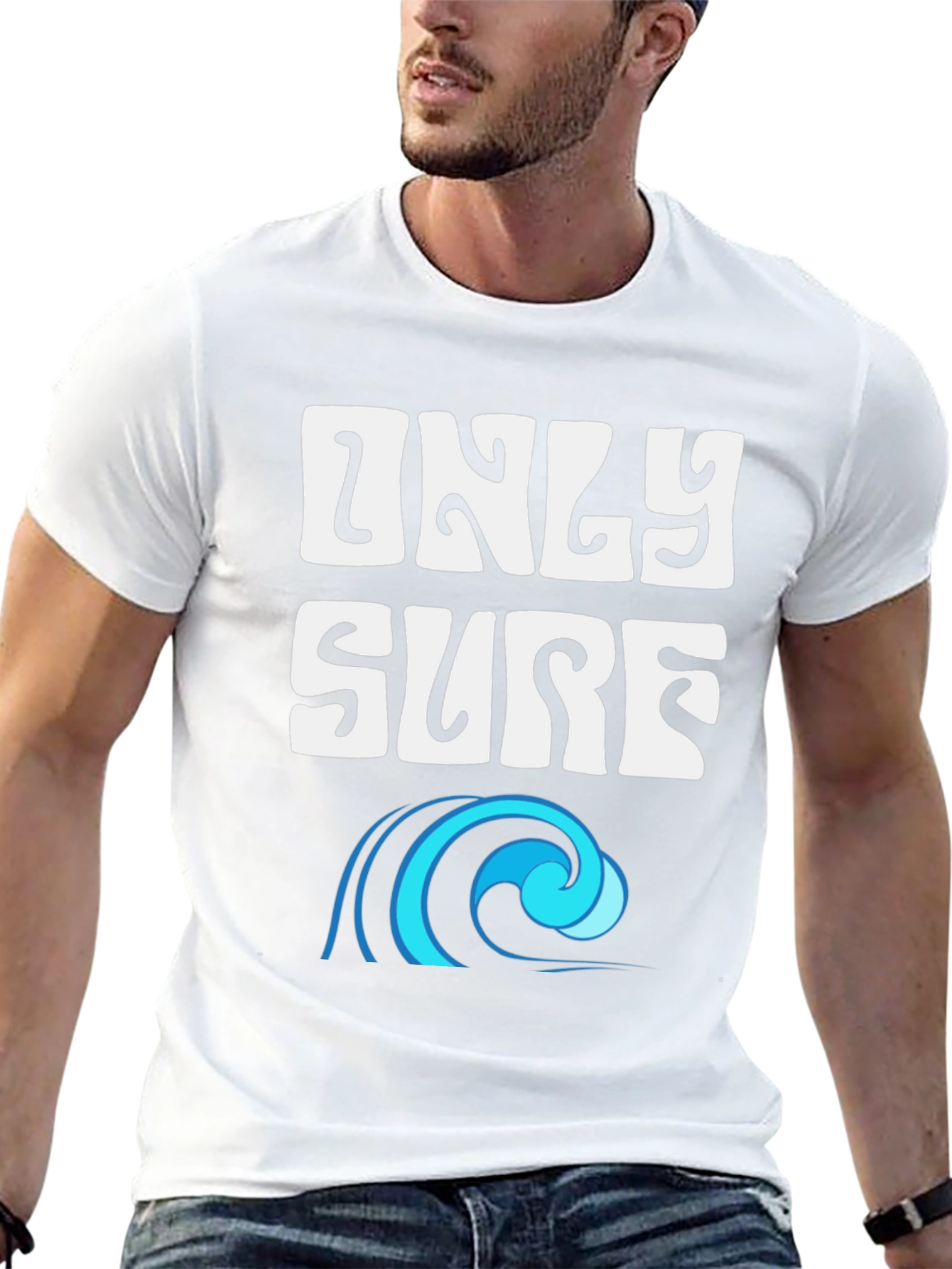Only Surf Tee - Black Graphic T-Shirt