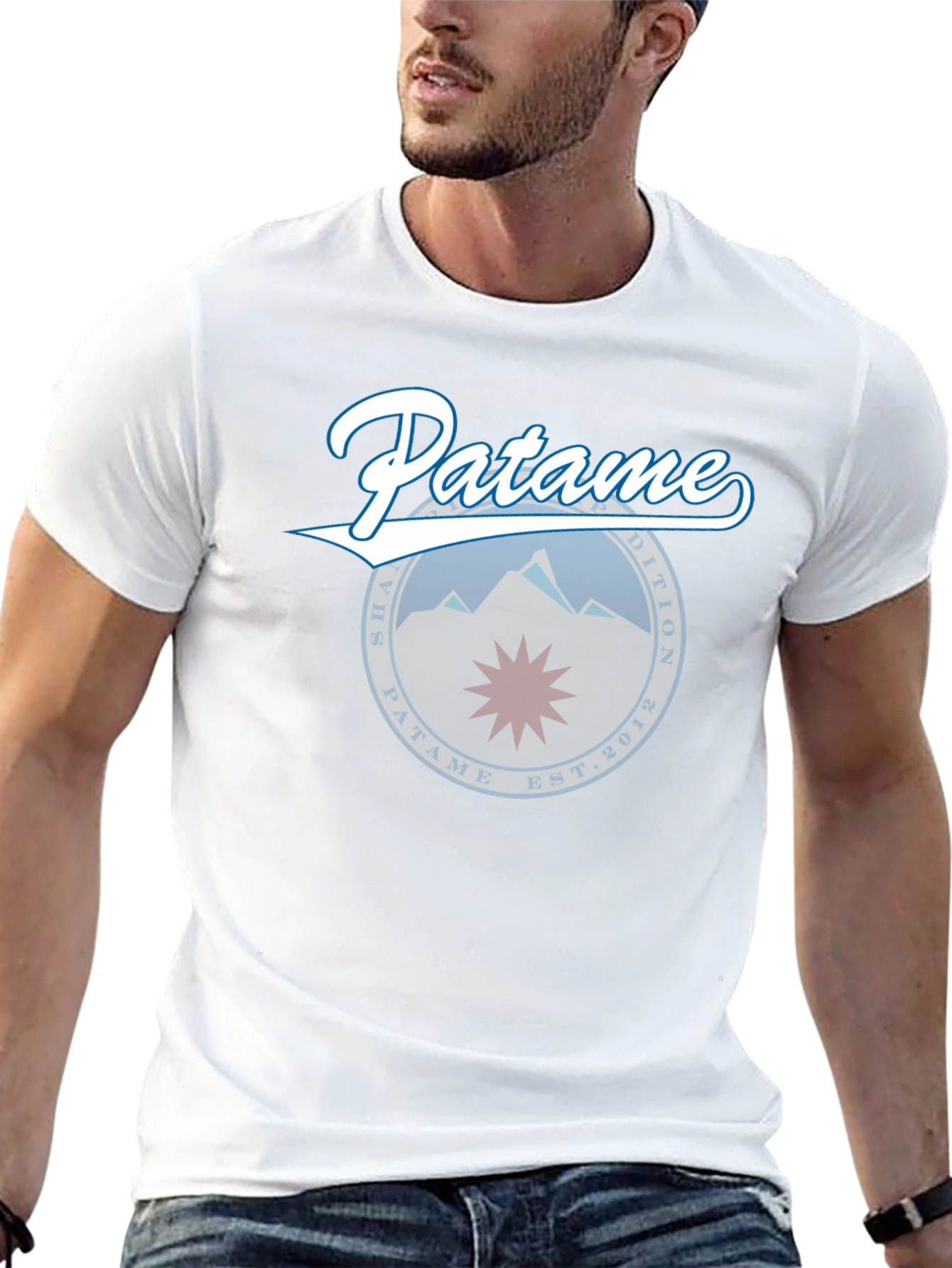 Patame Graphic Tee - Black Cotton Blend