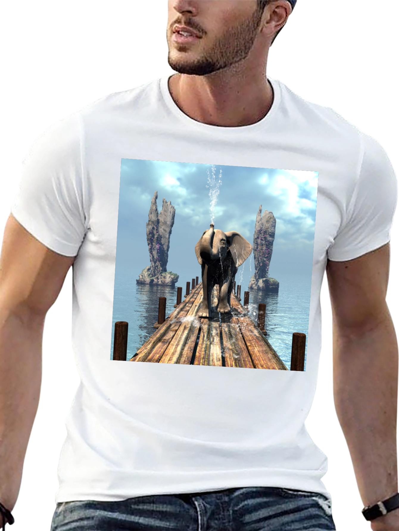 Elephant Trunk Spray T-Shirt