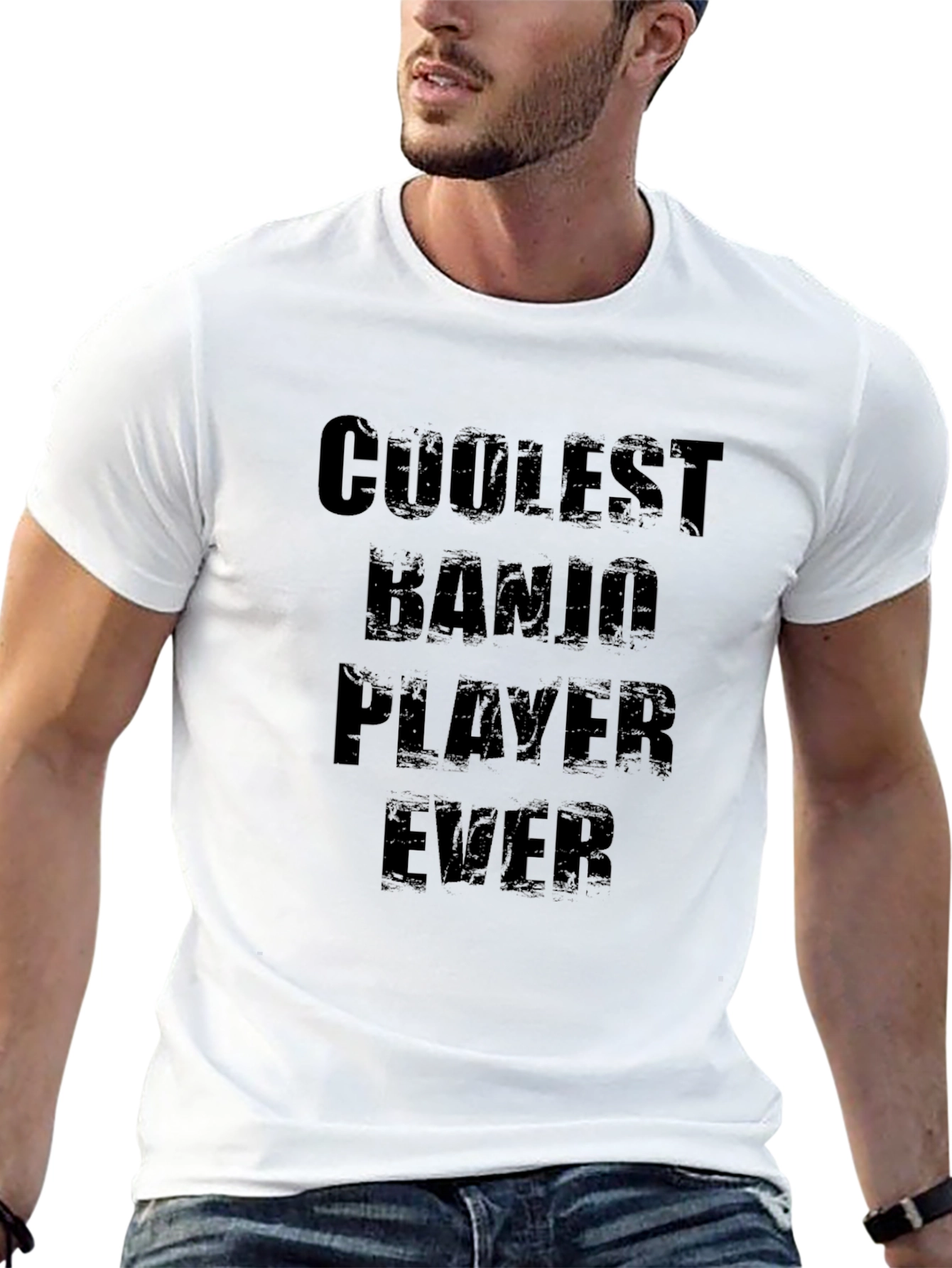 Coolest Banjo Player Ever Black Graphic Tee