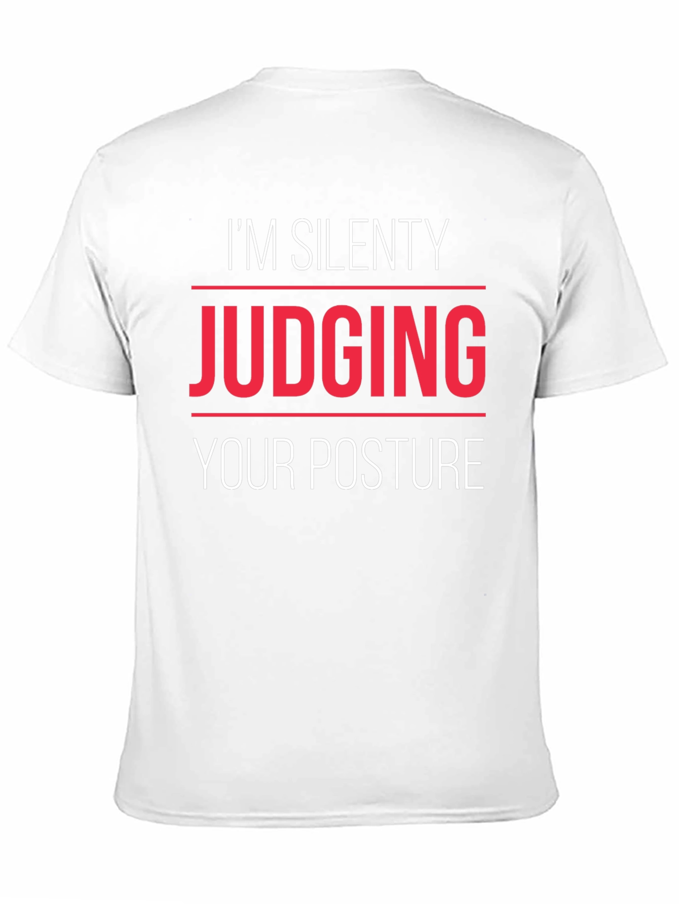 Silent Posture Judge Graphic Tee - Black