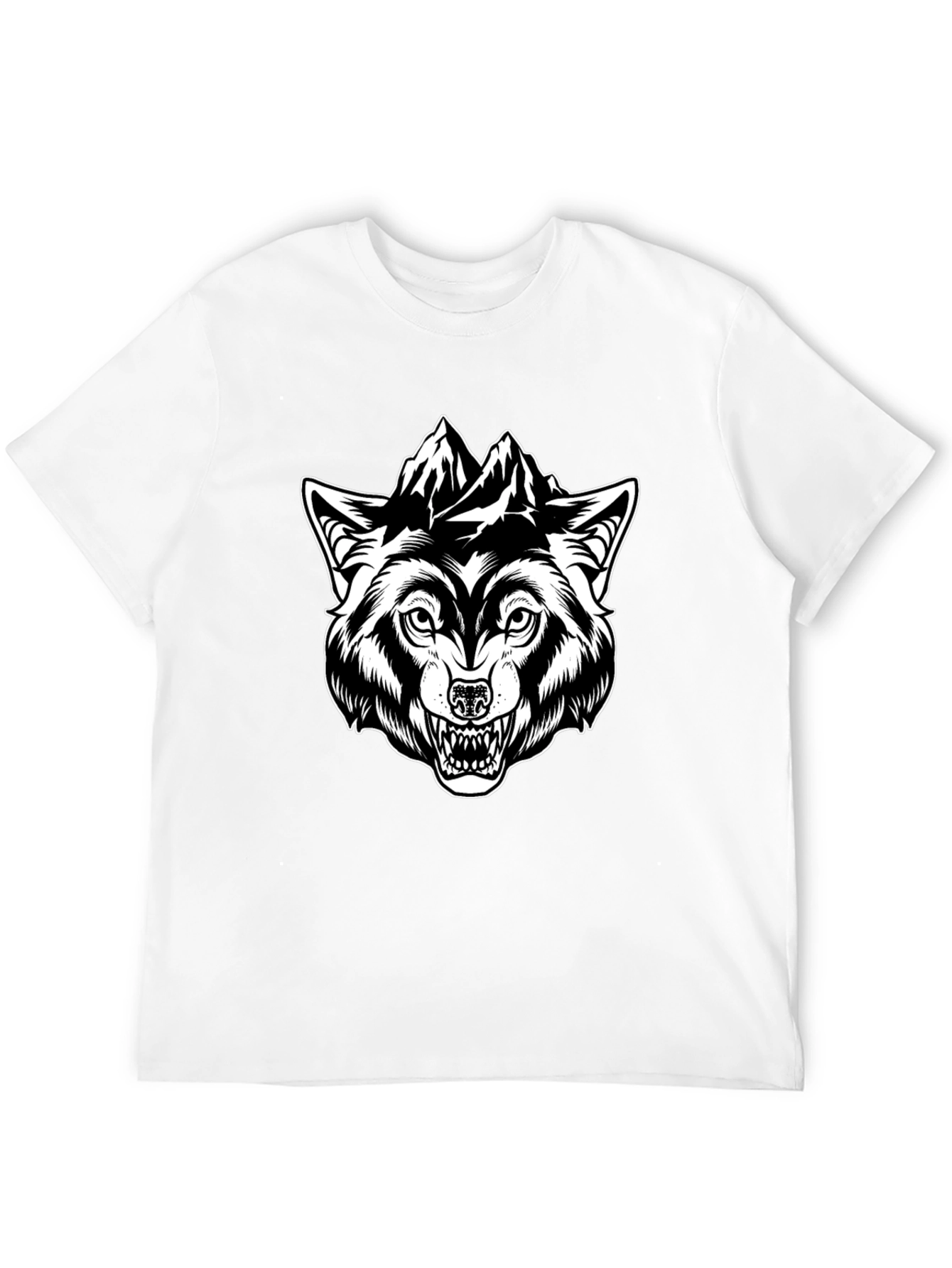 Wolf Mountain Graphic Tee - Black