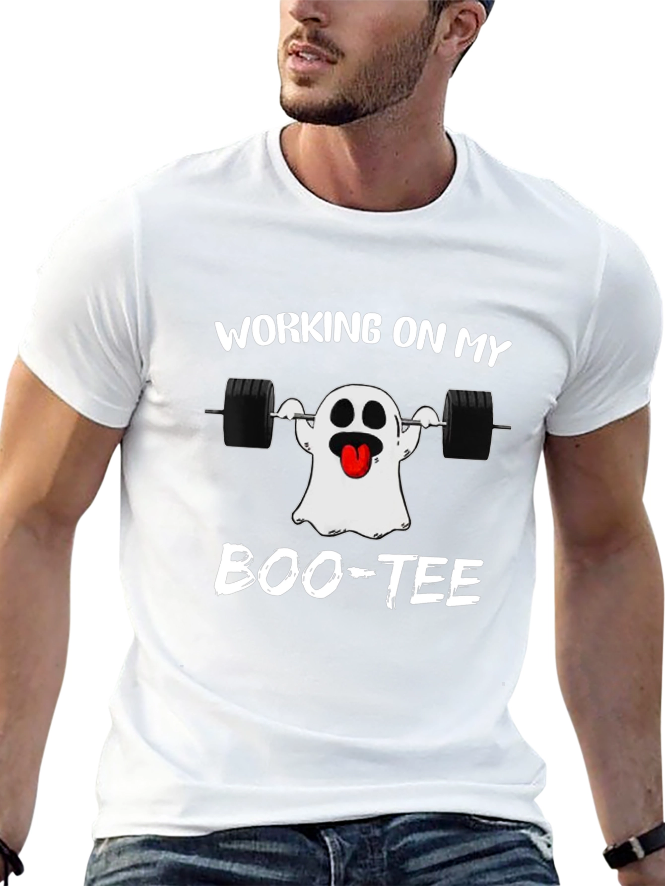 Workout Ghost Boo-tee T-Shirt