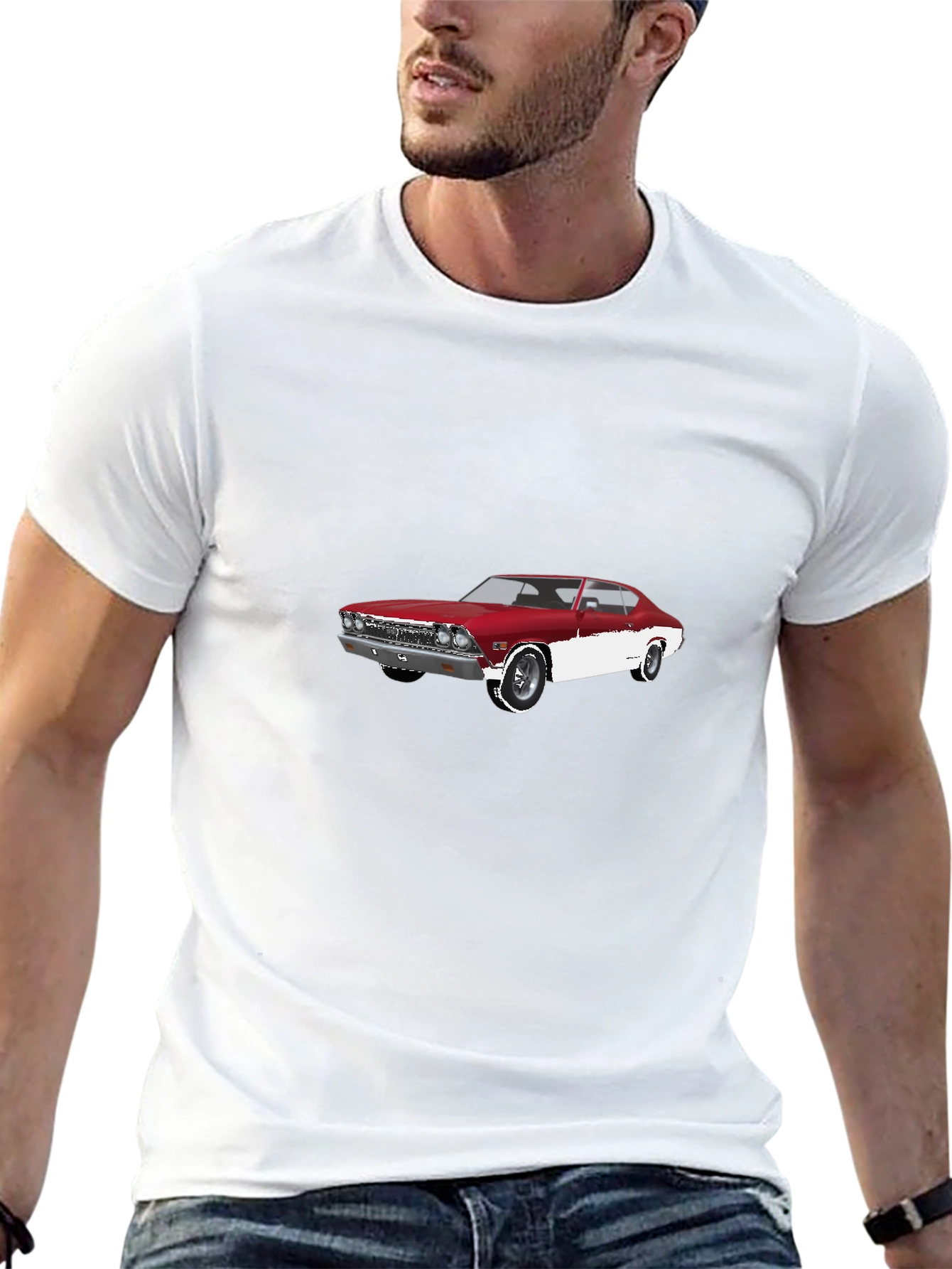 Classic Car Graphic Tee - Black