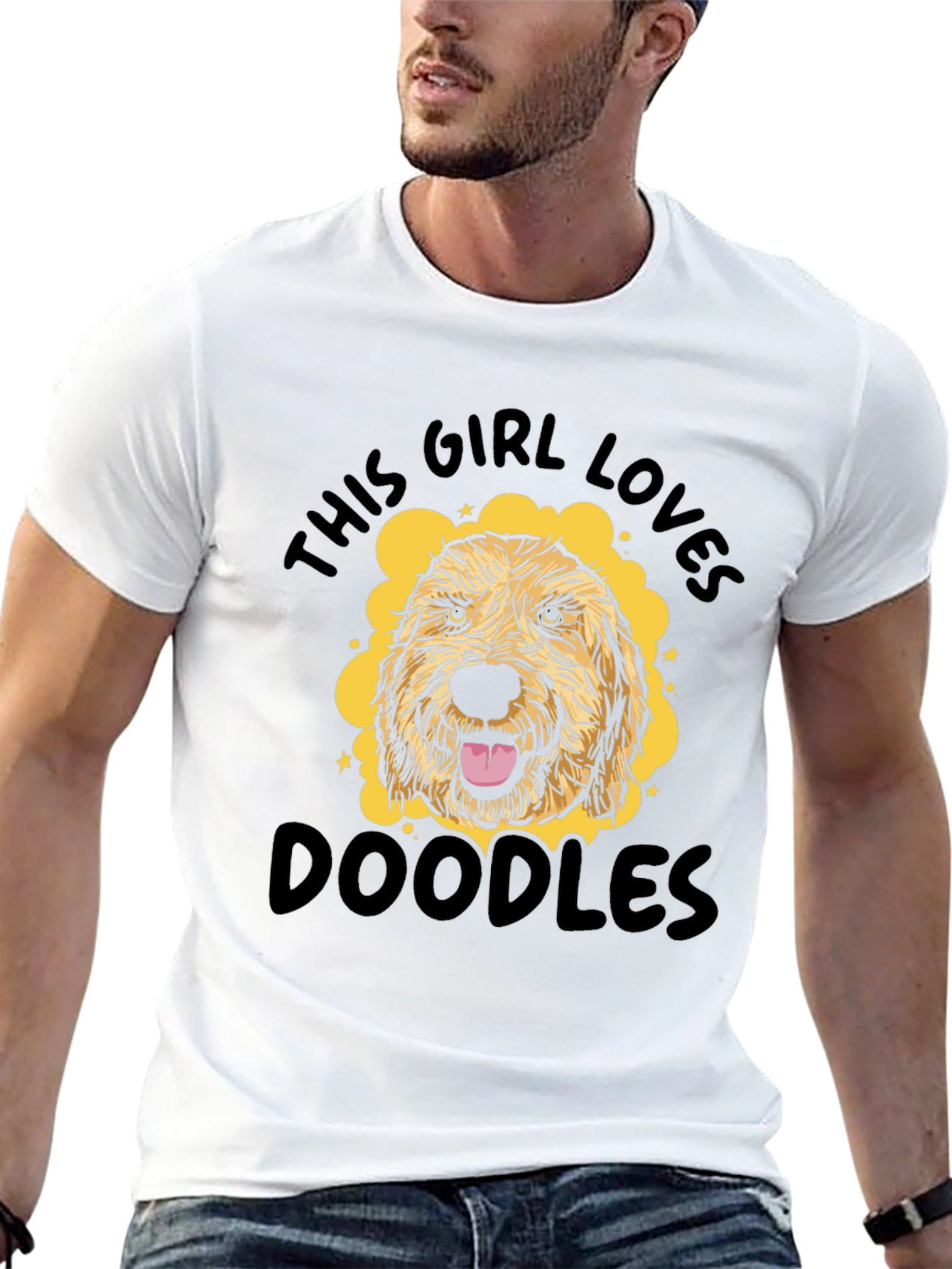 This Girl Loves Doodles T-Shirt Cute Dog Tee