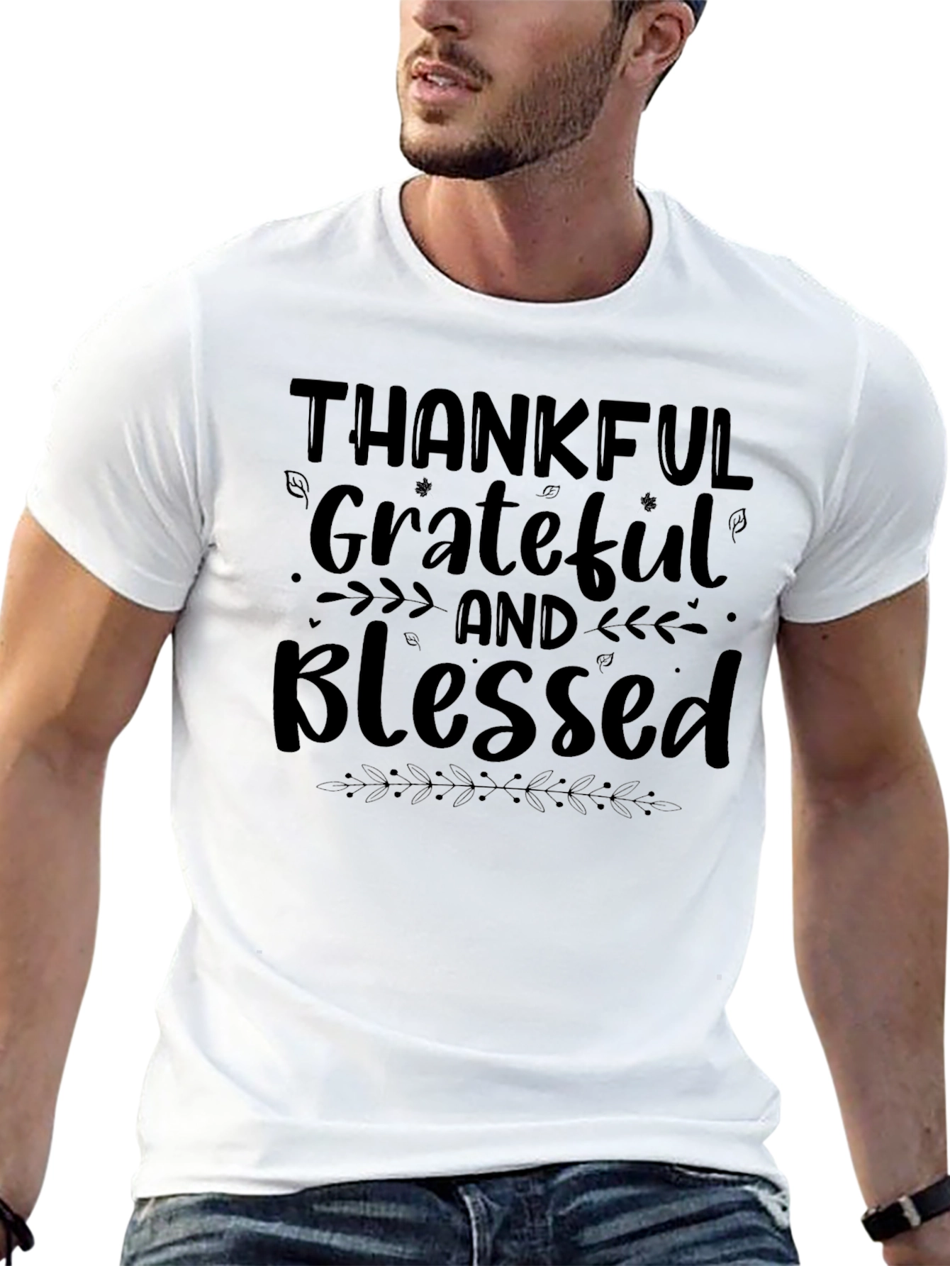 Thankful Grateful & Blessed Tee