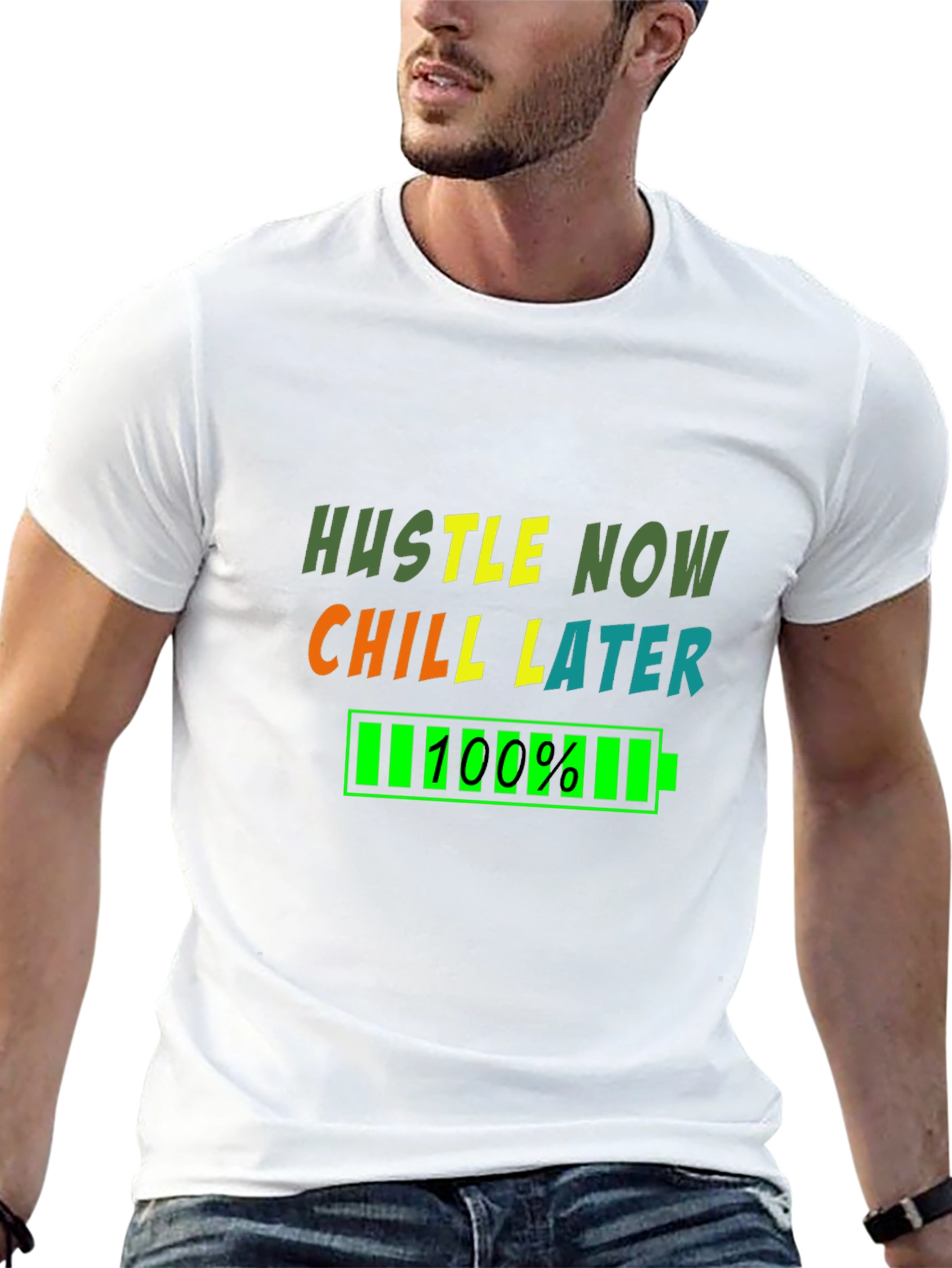 Hustle Now Chill Later Graphic T-Shirt